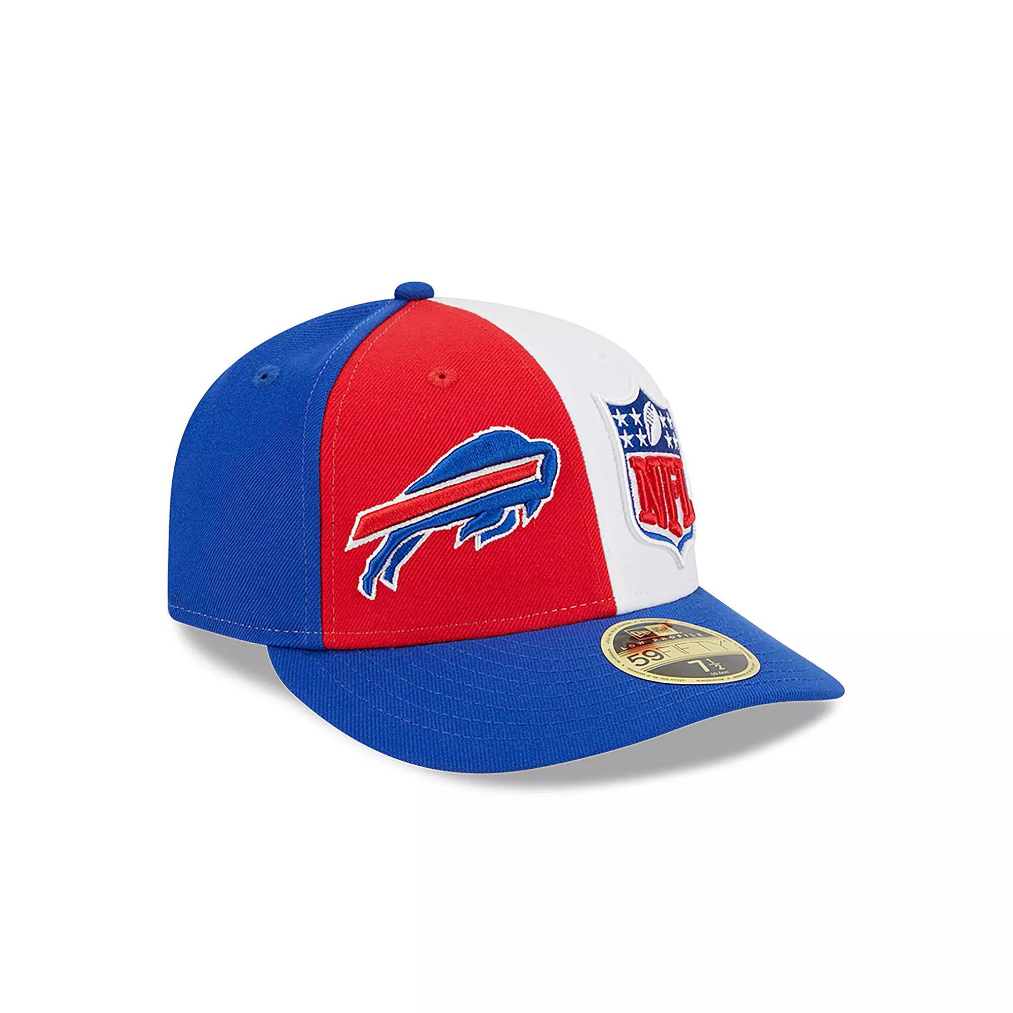 Men's New Era Red/Royal Buffalo Bills 2023 Sideline Low Profile 59FIFTY Fitted Hat,  Product Image