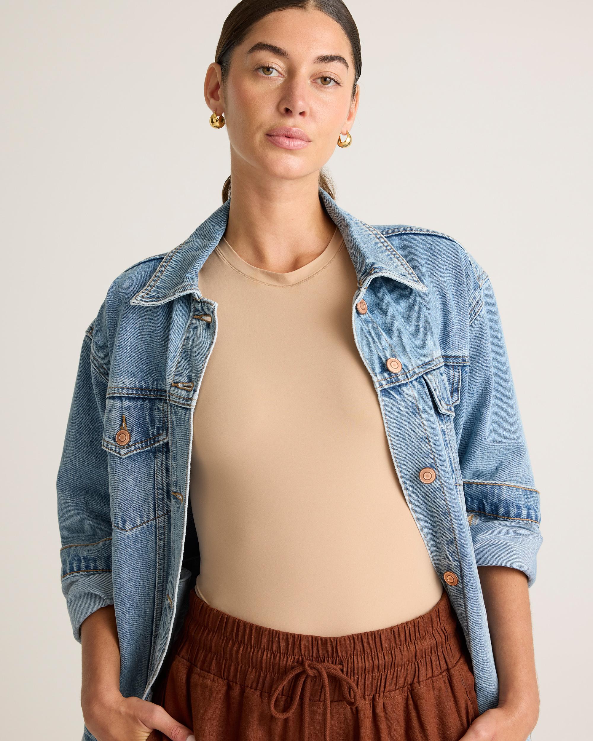 Quince | Women's Second Skin T-Shirt Bodysuit Nylon/Spandex Product Image