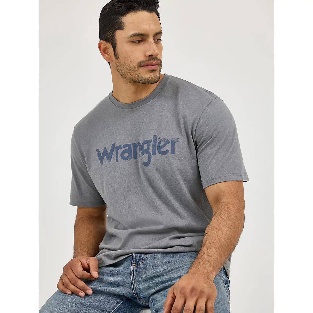 Men's Wrangler Kabel Logo T-Shirt in Pewter Product Image