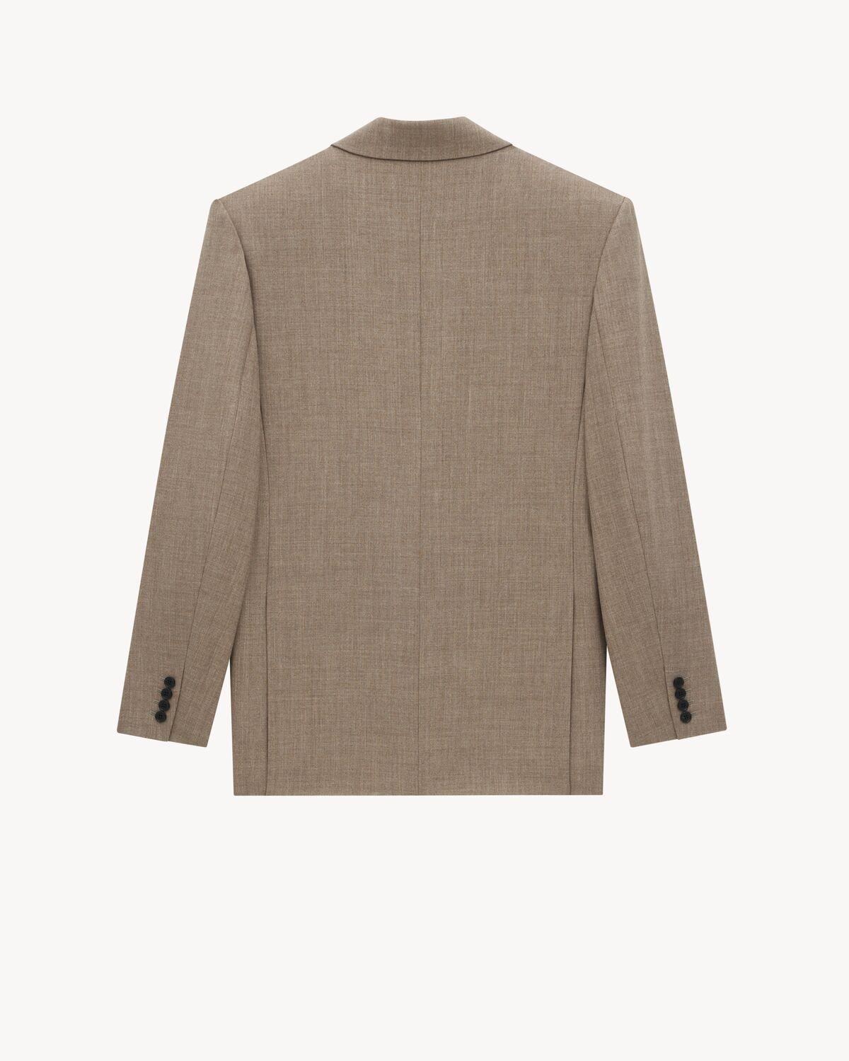 jacket in wool canvas Product Image