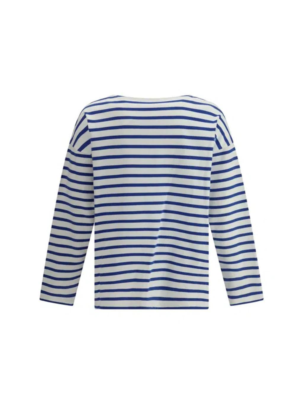 VALENTINO Garavani Men Embroidered Cotton T-shirt In Stripped Product Image