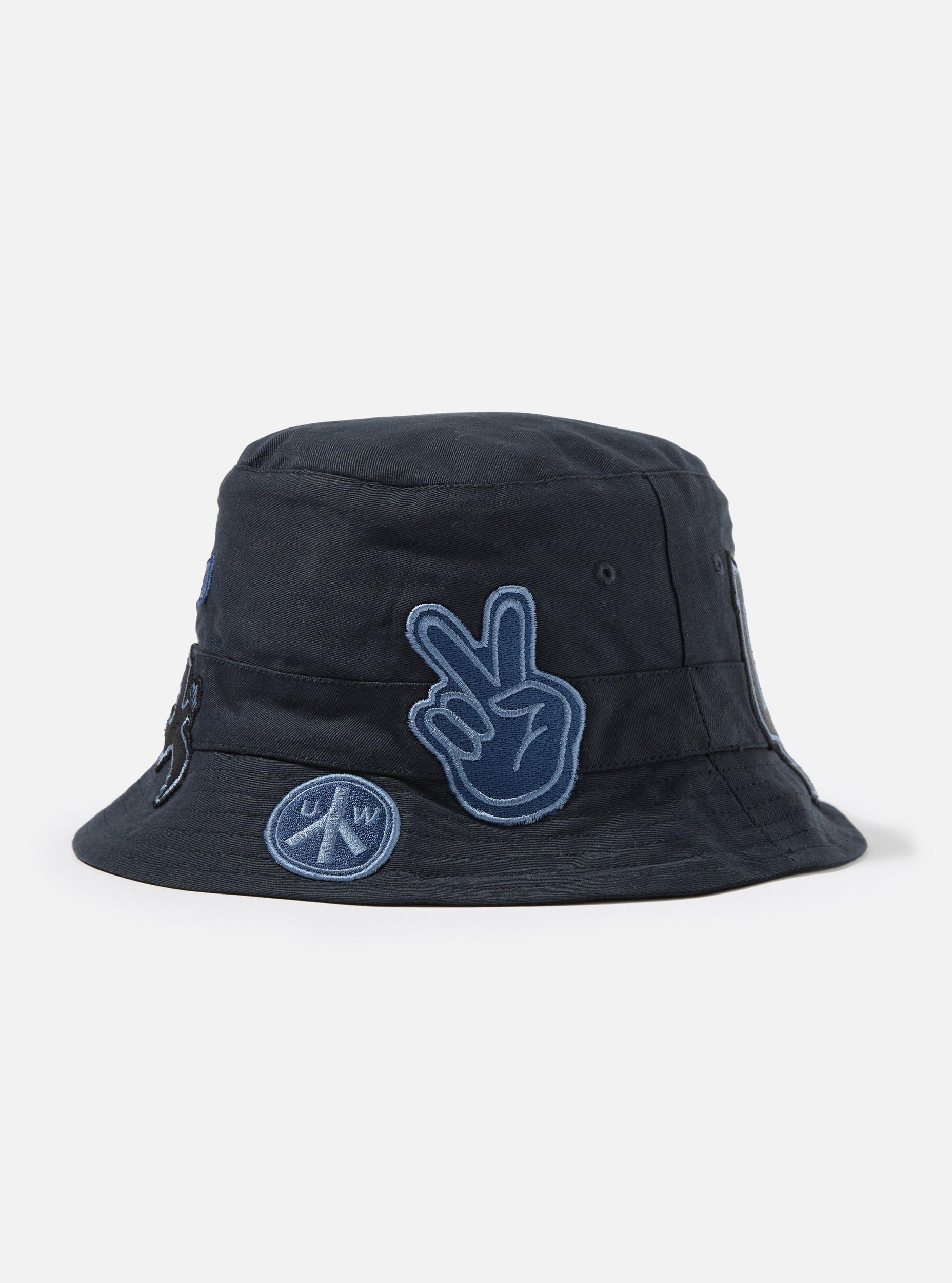 Navy Twill/Badges Bucket Hat Product Image