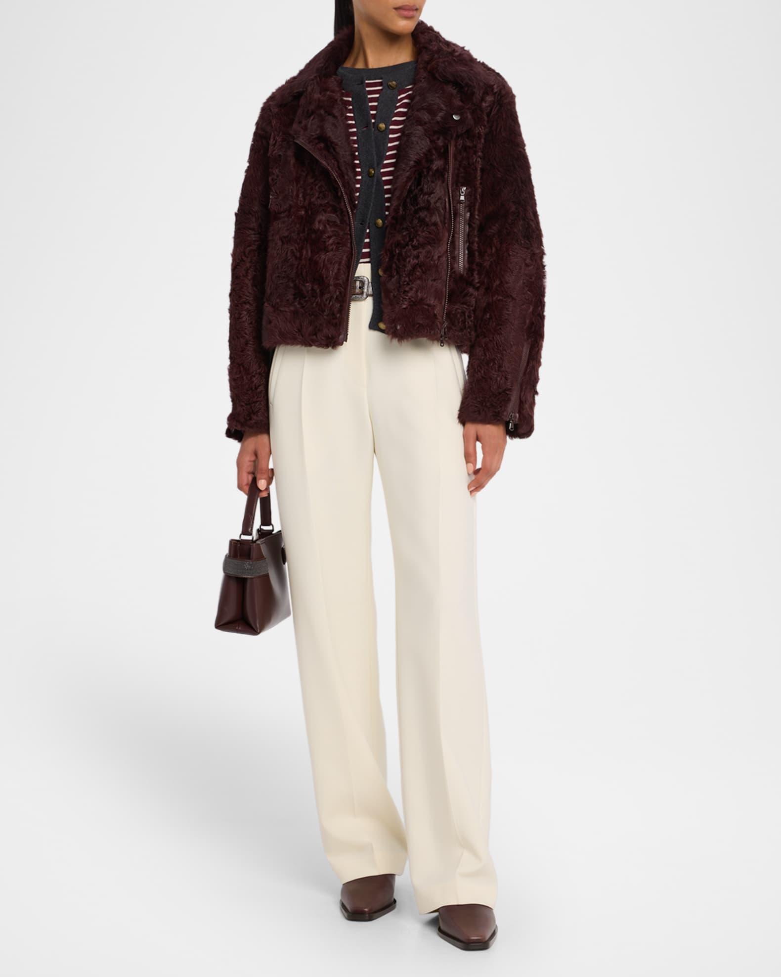 Striped Wool-Cashmere Knit Sleeveless Sweater Product Image