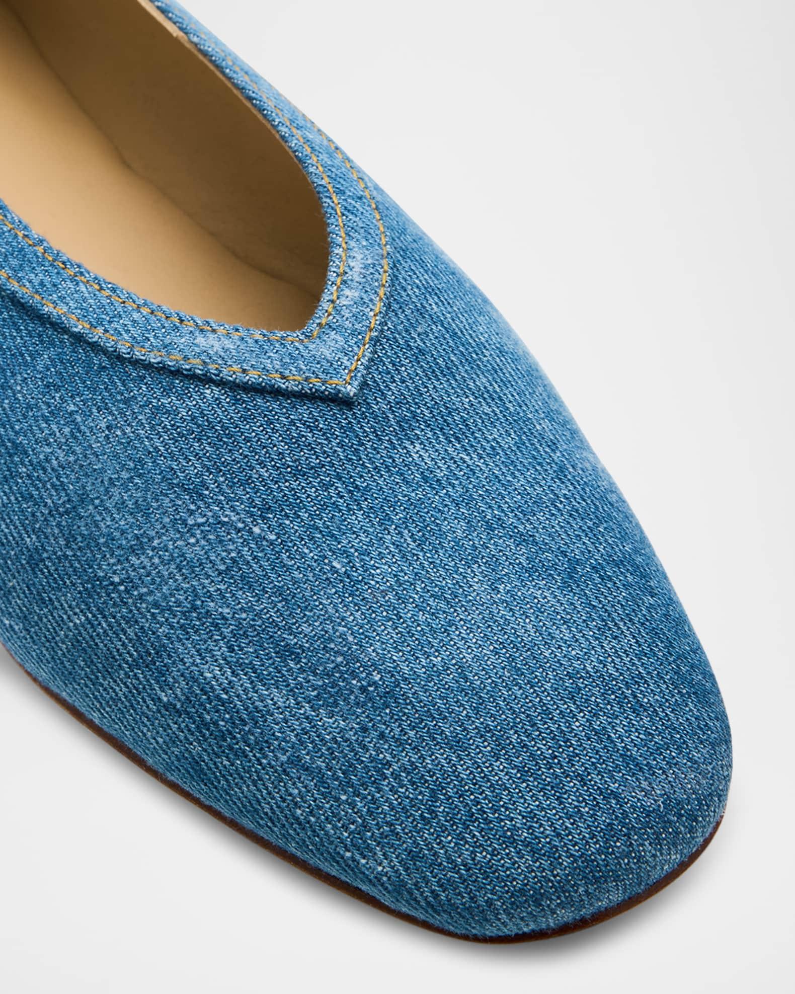 Luna Denim Ballerina Flats Product Image