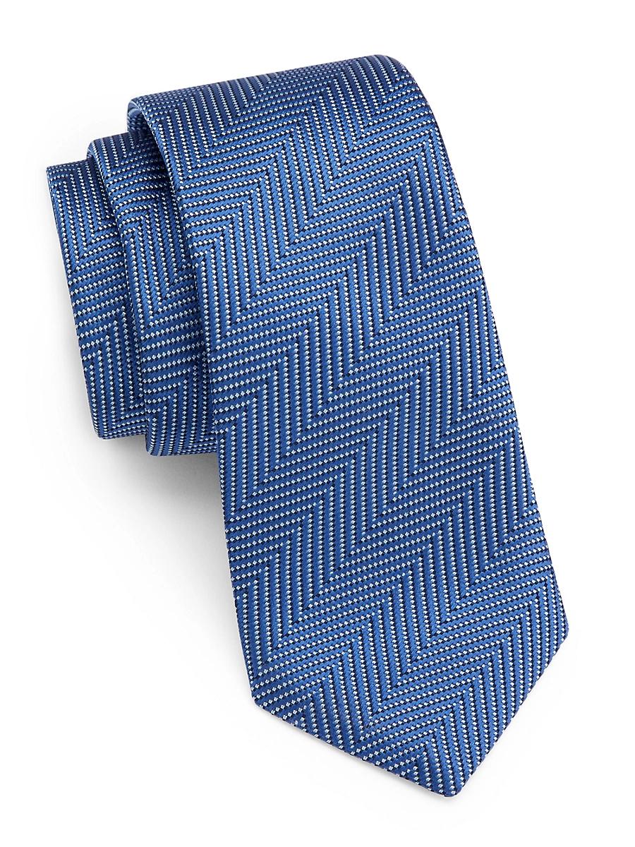 Mens Herringbone Silk Tie Product Image