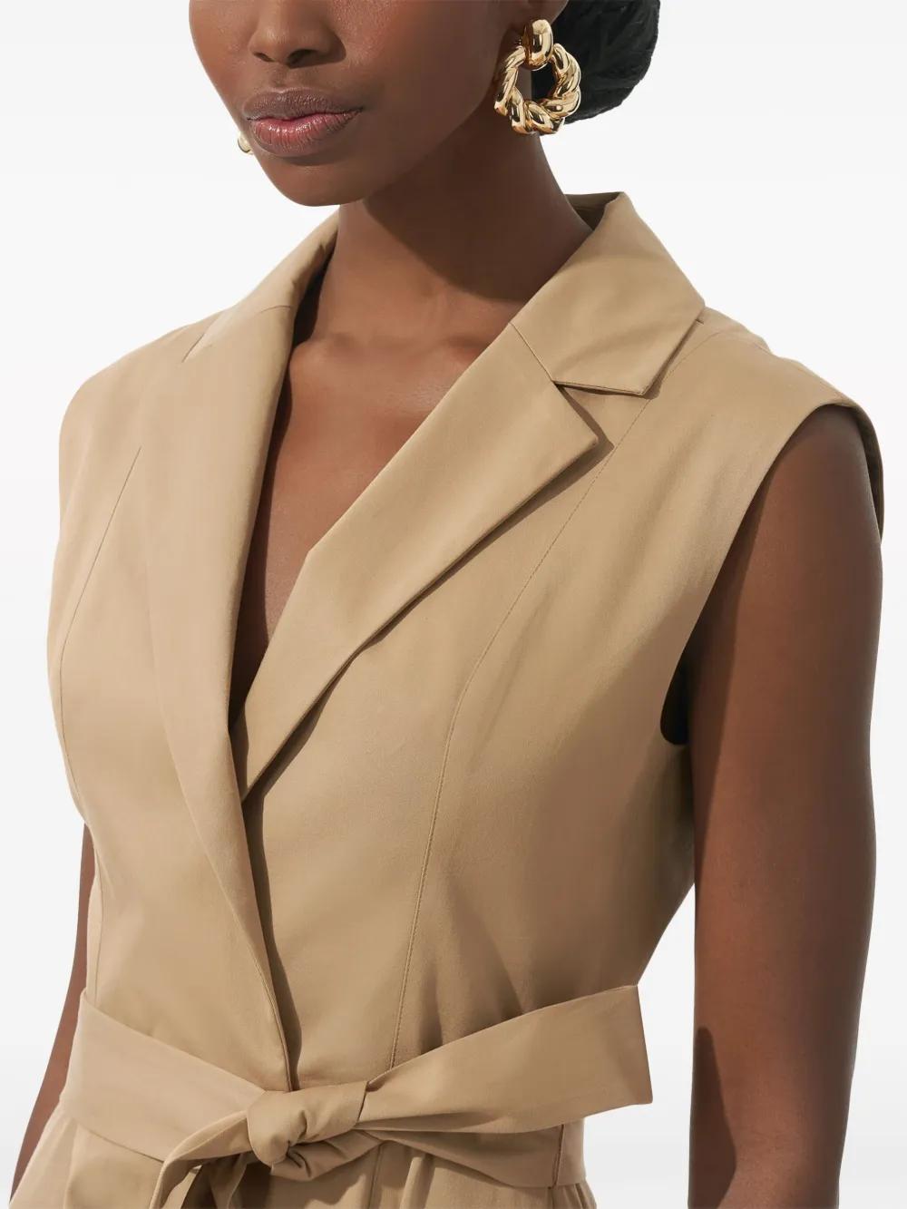 belted trench midi dress Product Image