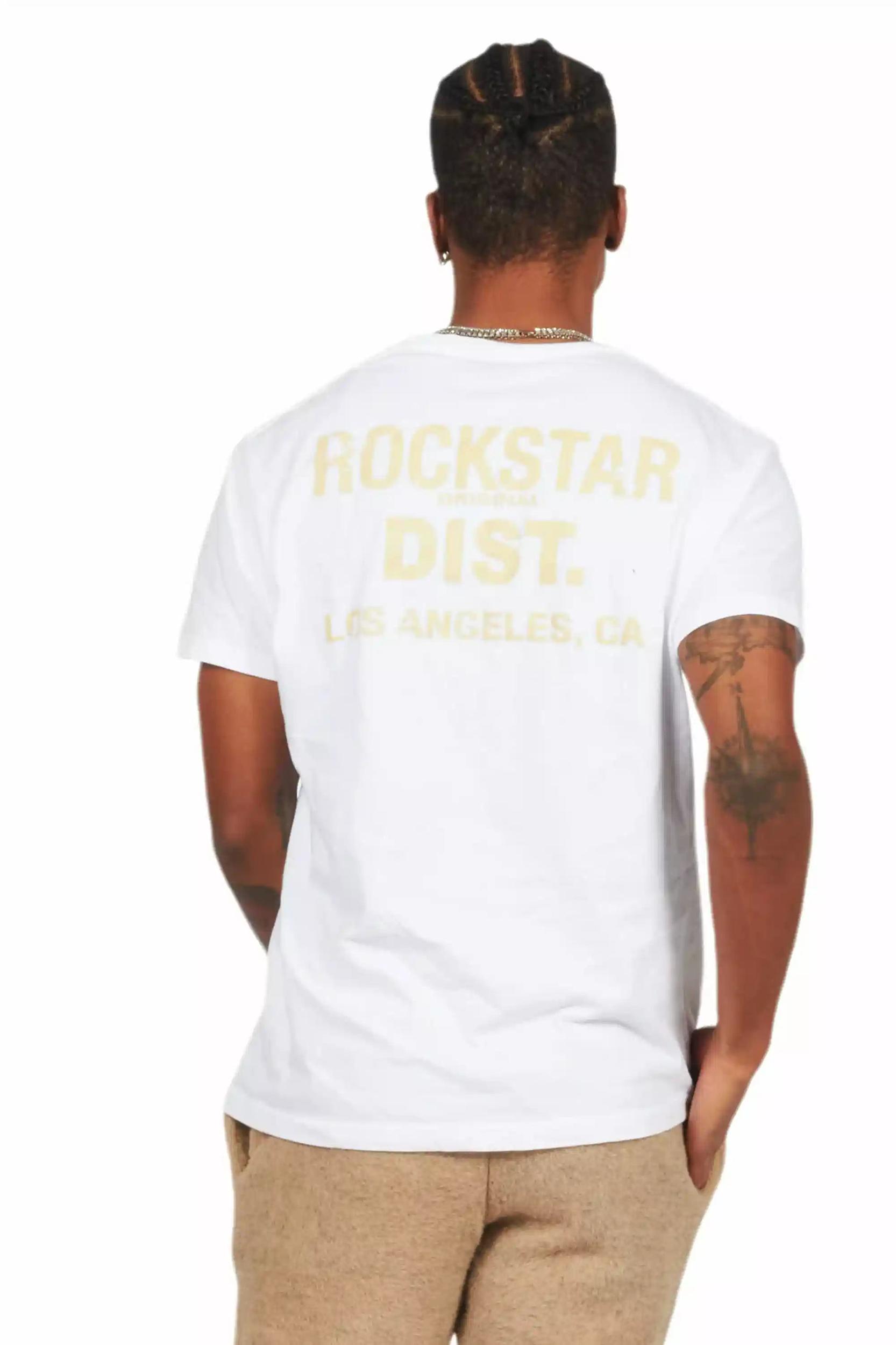 Dalasia White/Beige Oversized Tee Female Product Image