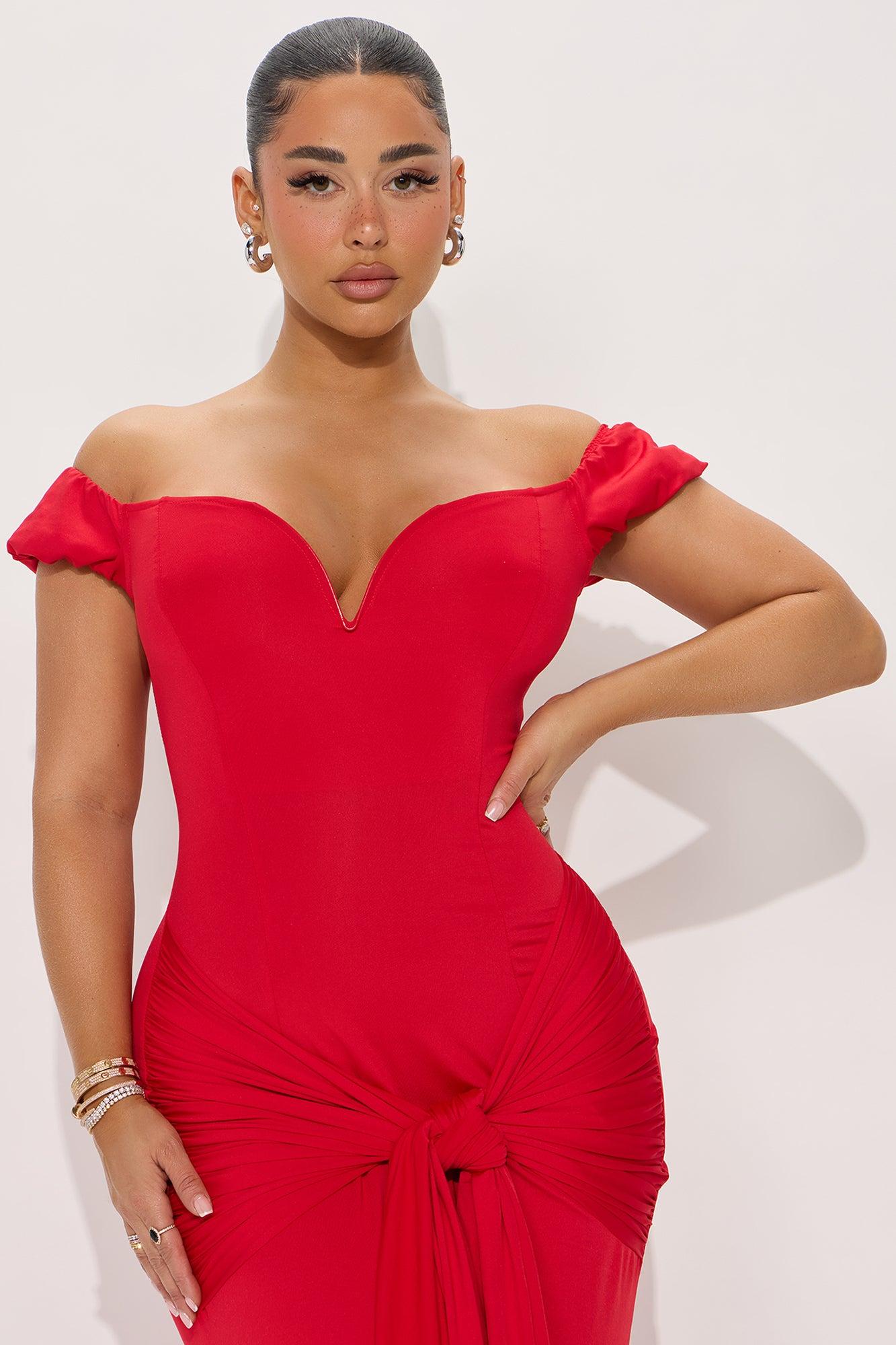On Your Mind Maxi Dress - Red Product Image