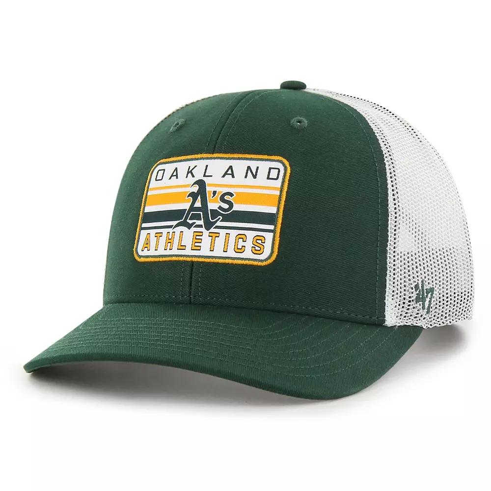 Men's '47 Green Oakland Athletics Drifter Trucker Adjustable Hat Product Image