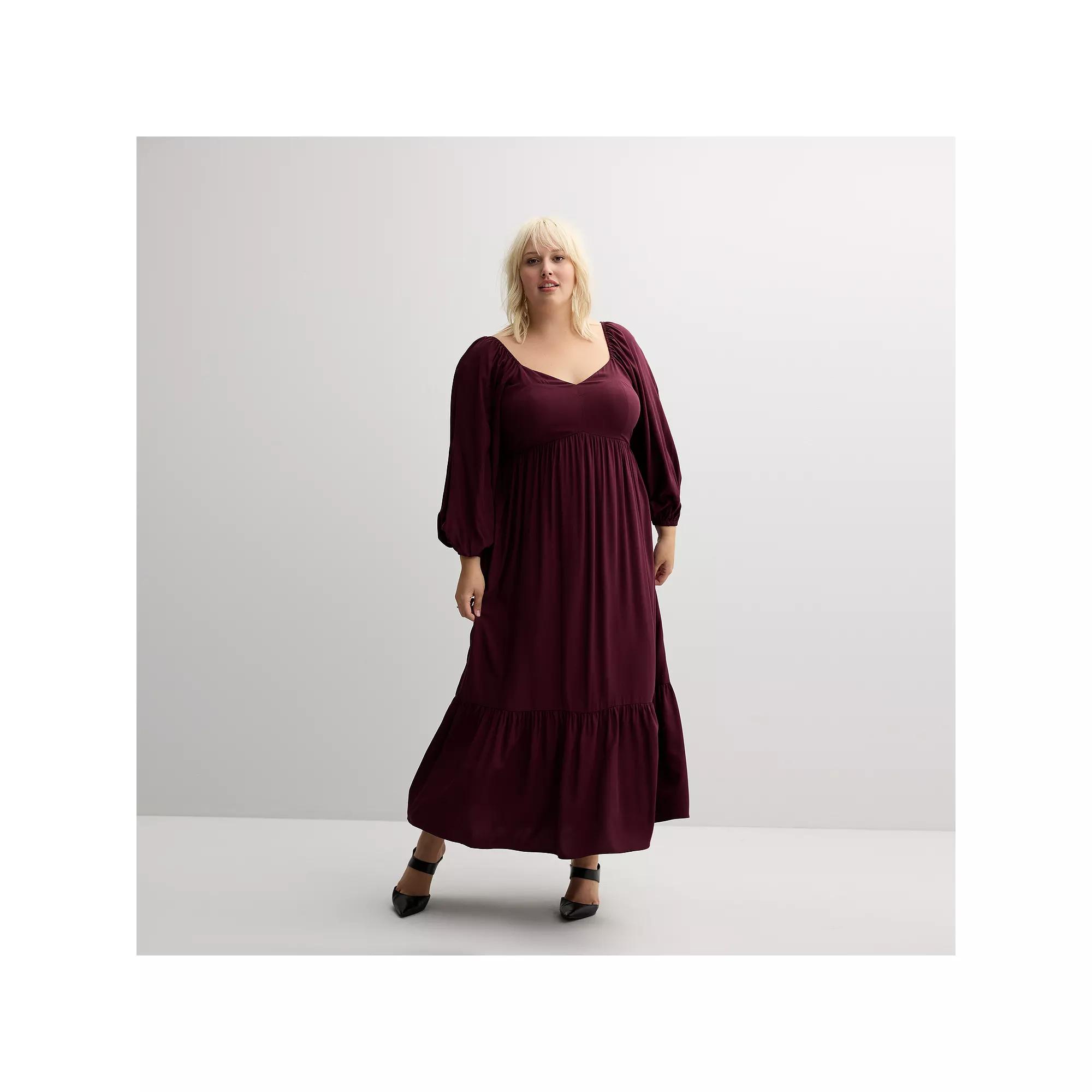 Plus Size Nine West Sweetheart Maxi Dress, Women's, Size: 1XL, Maddie Purple Product Image