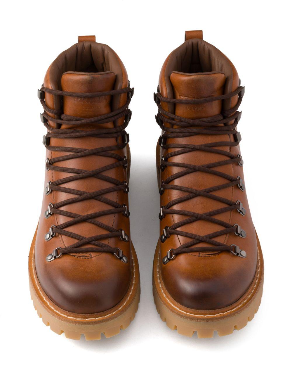 laced leather boots Product Image