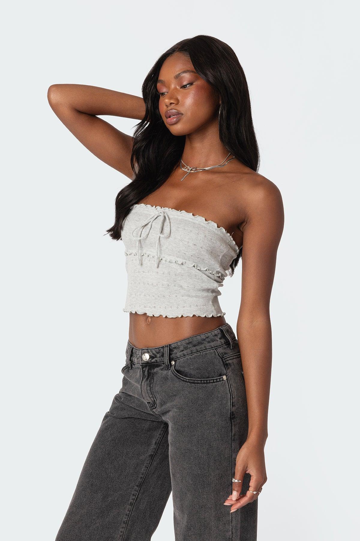 Savannah Pointelle Tube Top Product Image