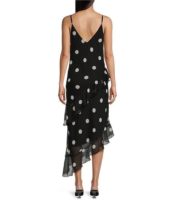 GB Cascading Polka Dot Midi Dress Product Image