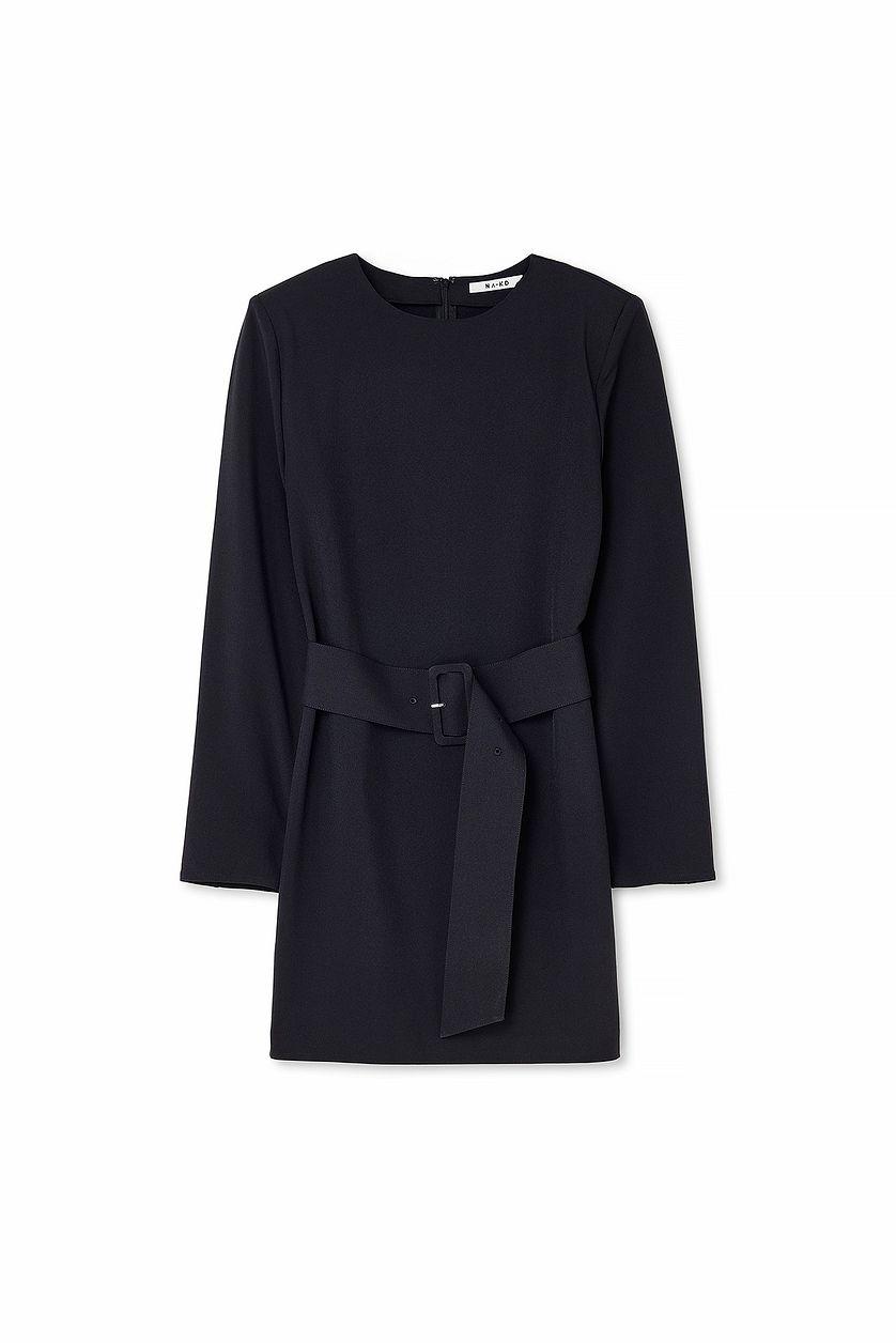 Belted Mini Dress Product Image