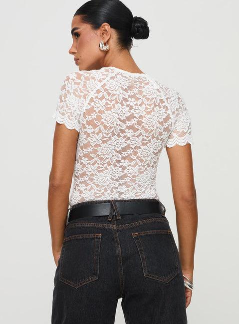 Giallo Bodysuit White Product Image