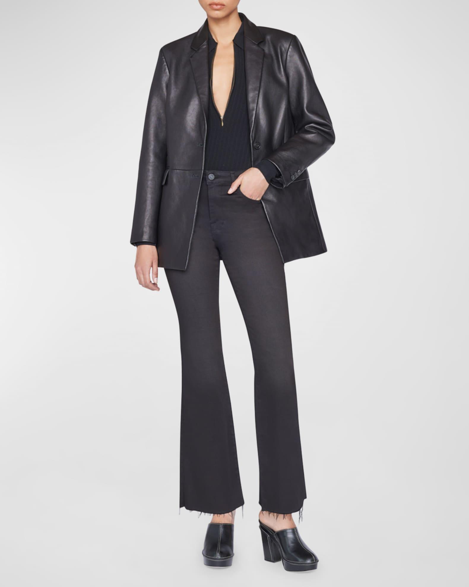 Easy Flare Raw Hem Jeans  Product Image