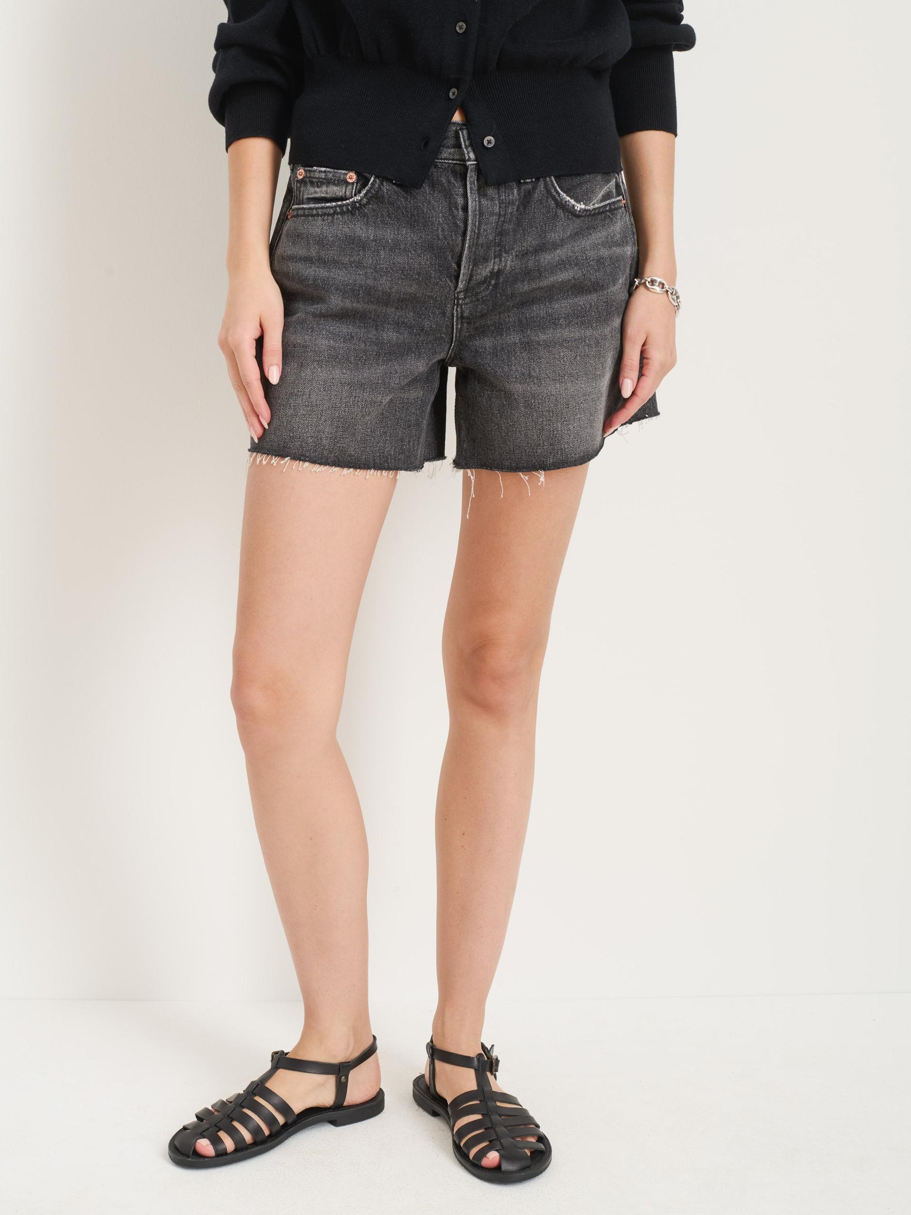 Stella Short in Black Denim Product Image