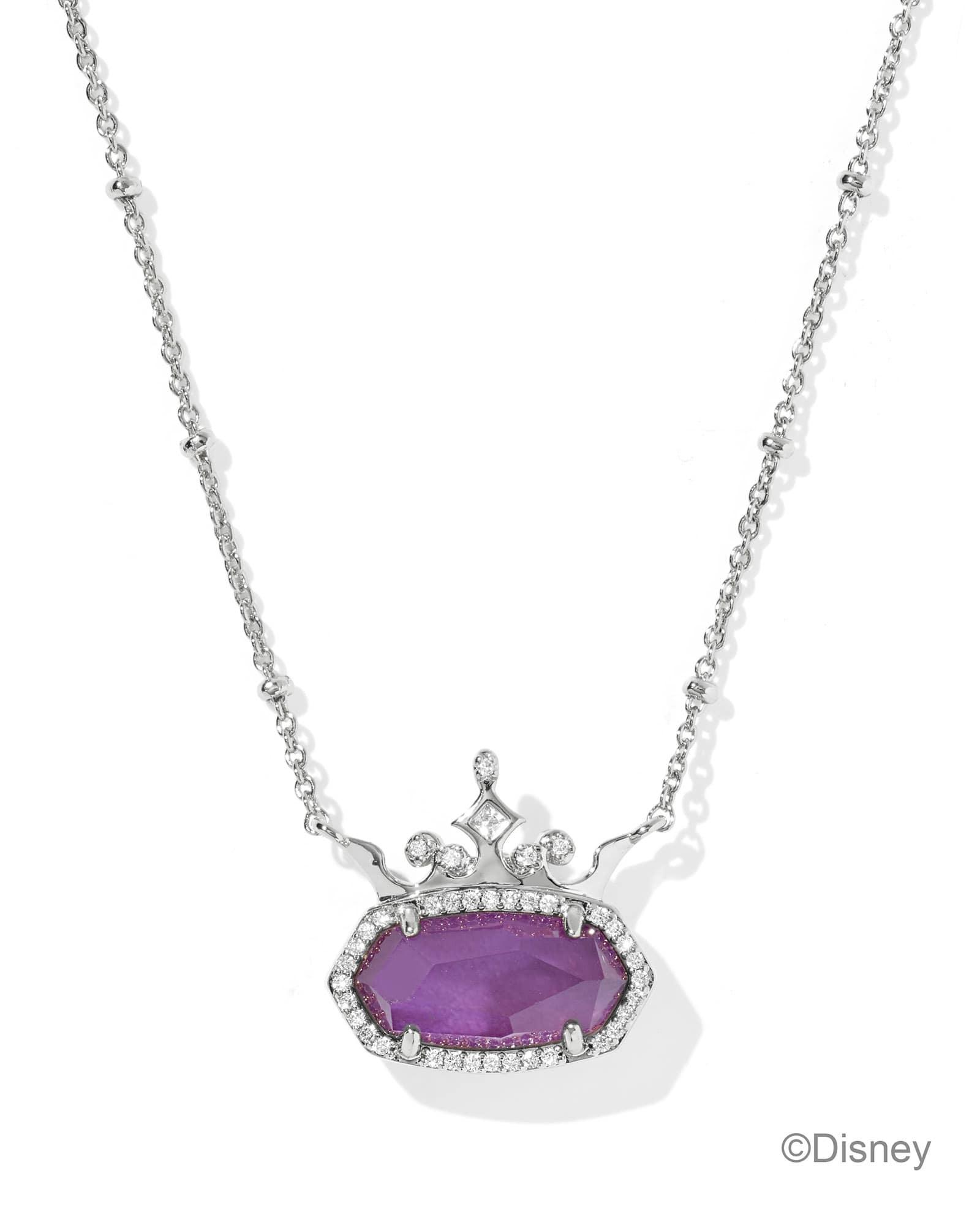Disney | Kendra Scott Elisa Princess Silver Short Pendant Necklace Product Image