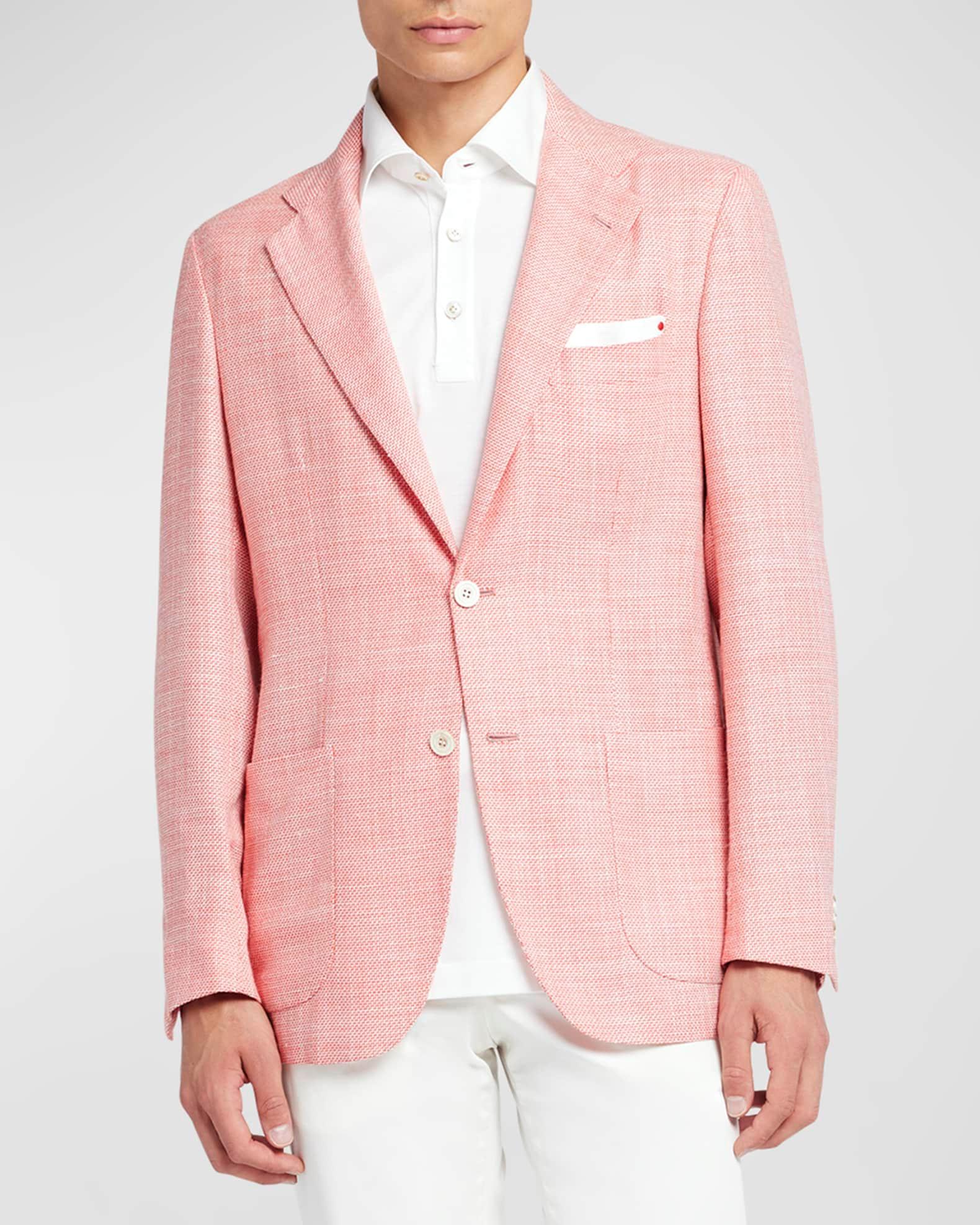 Men's Textured Wool-Blend Blazer Product Image