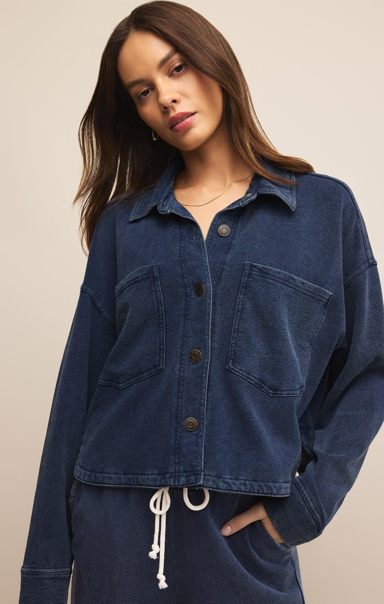 All Day Cropped Knit Jacket Product Image