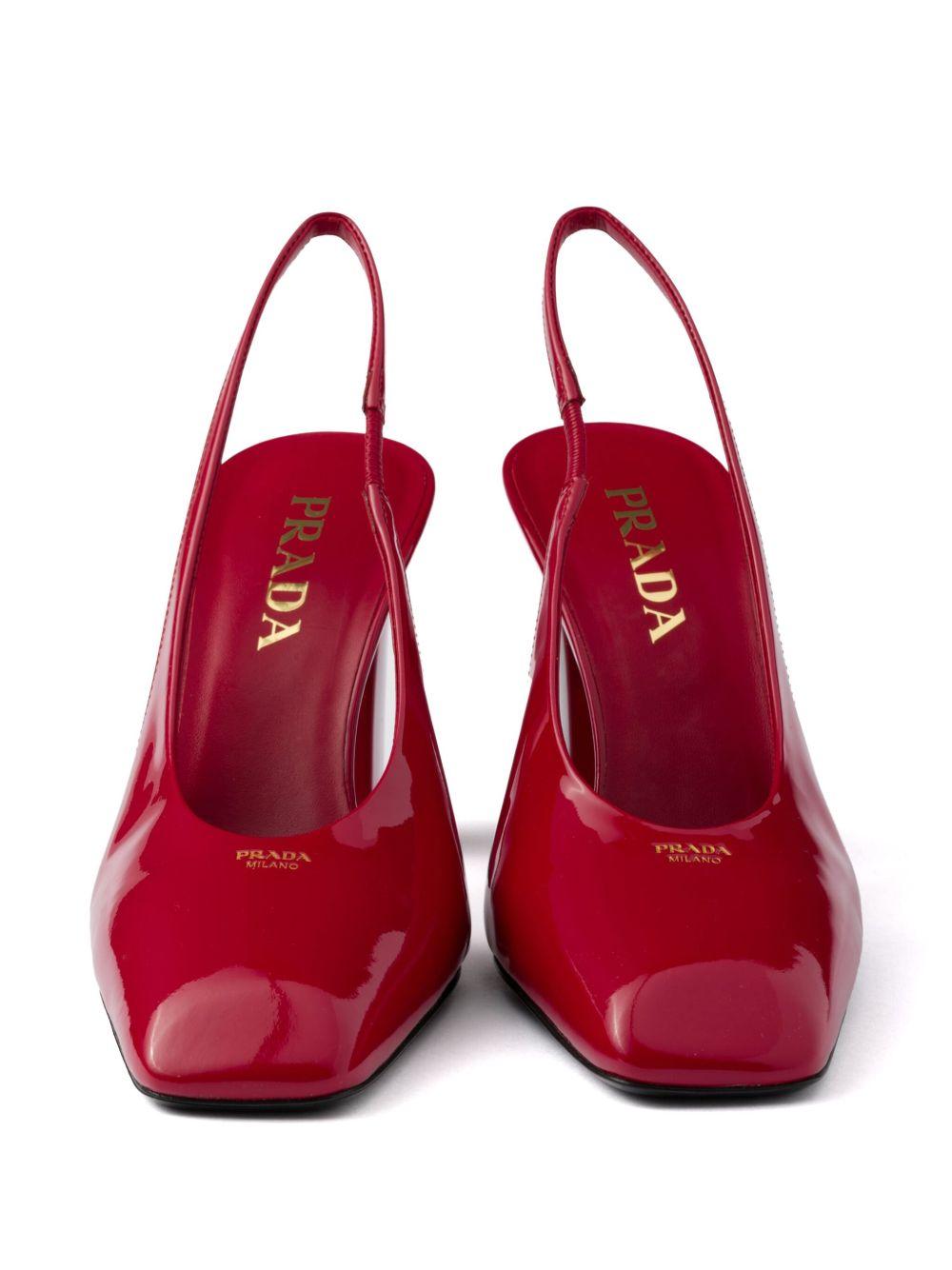 85mm leather slingback pumps Product Image