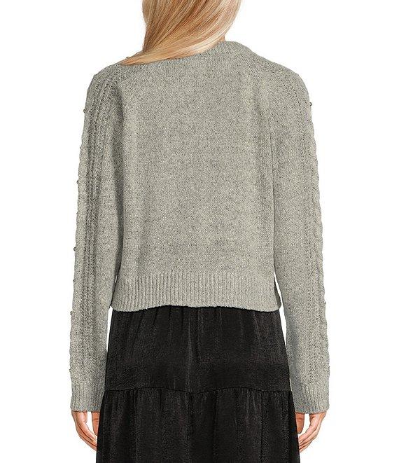 I.N. San Francisco Long Sleeve Cropped Pullover Sweater Product Image