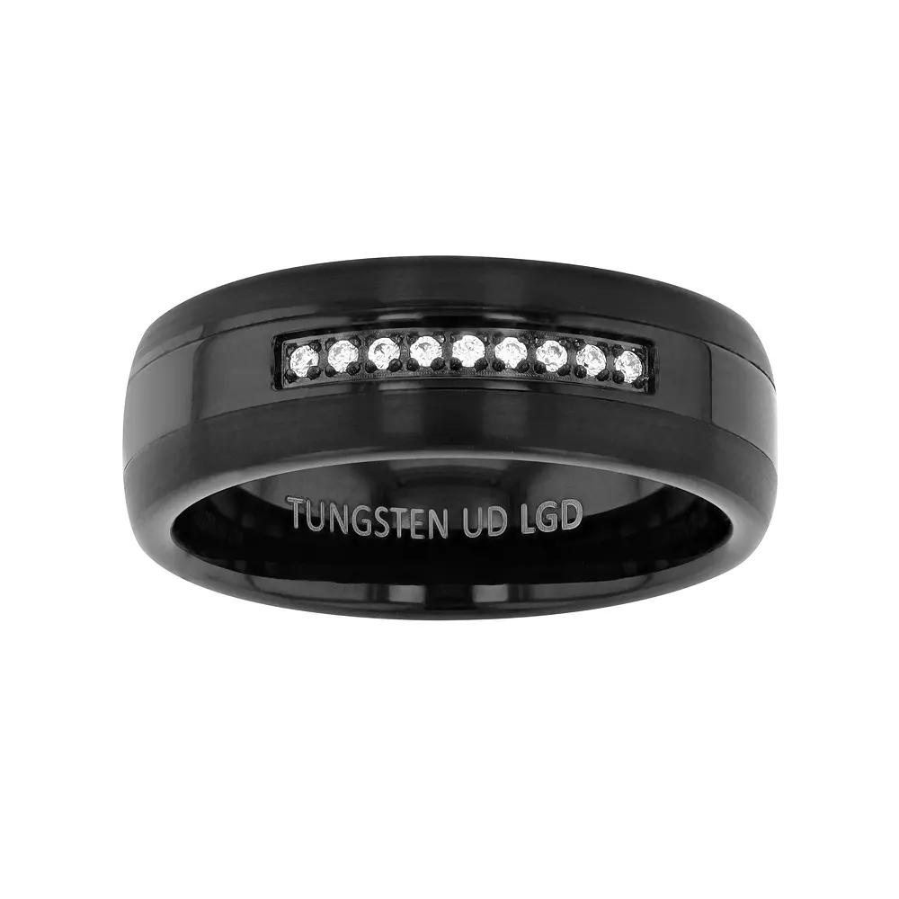 Diamond Brilliance Men's 1/10 Carat T.W. Lab-Created Diamond Band Ring, Black Product Image