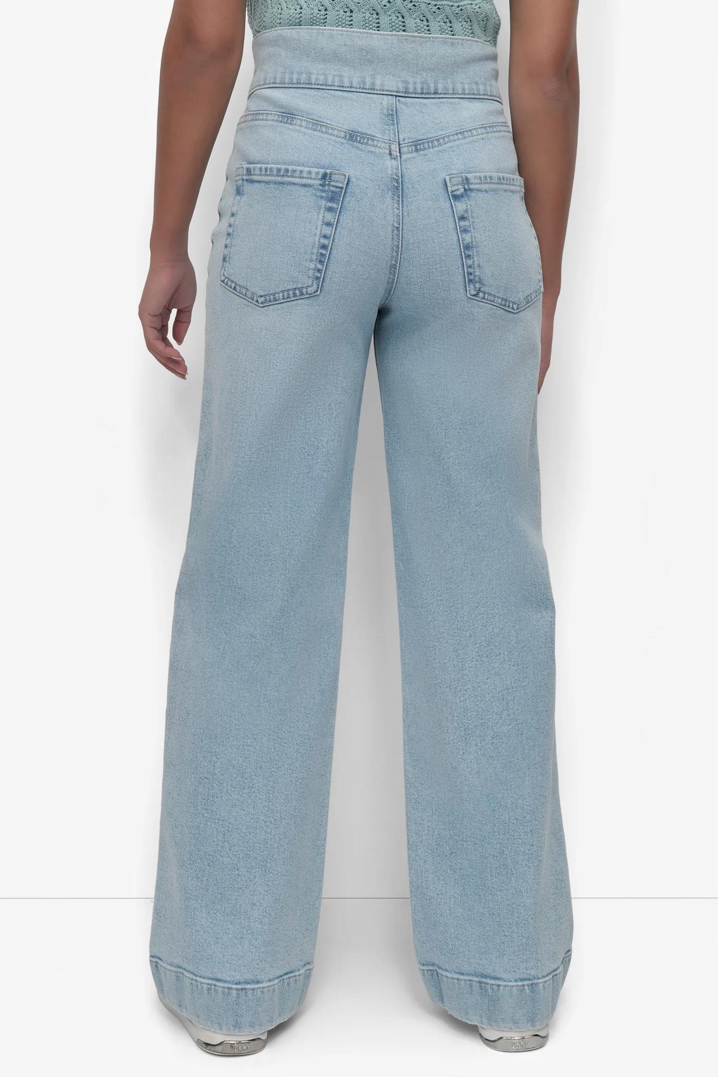 HIGH Rise Length DOUBLE BUTTON TAB WIDE LEG Product Image