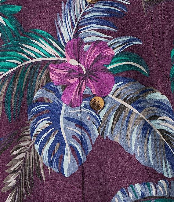 Tommy Bahama Frond Fushion Short Sleeve Jacquard Silk-Blend Shirt Product Image