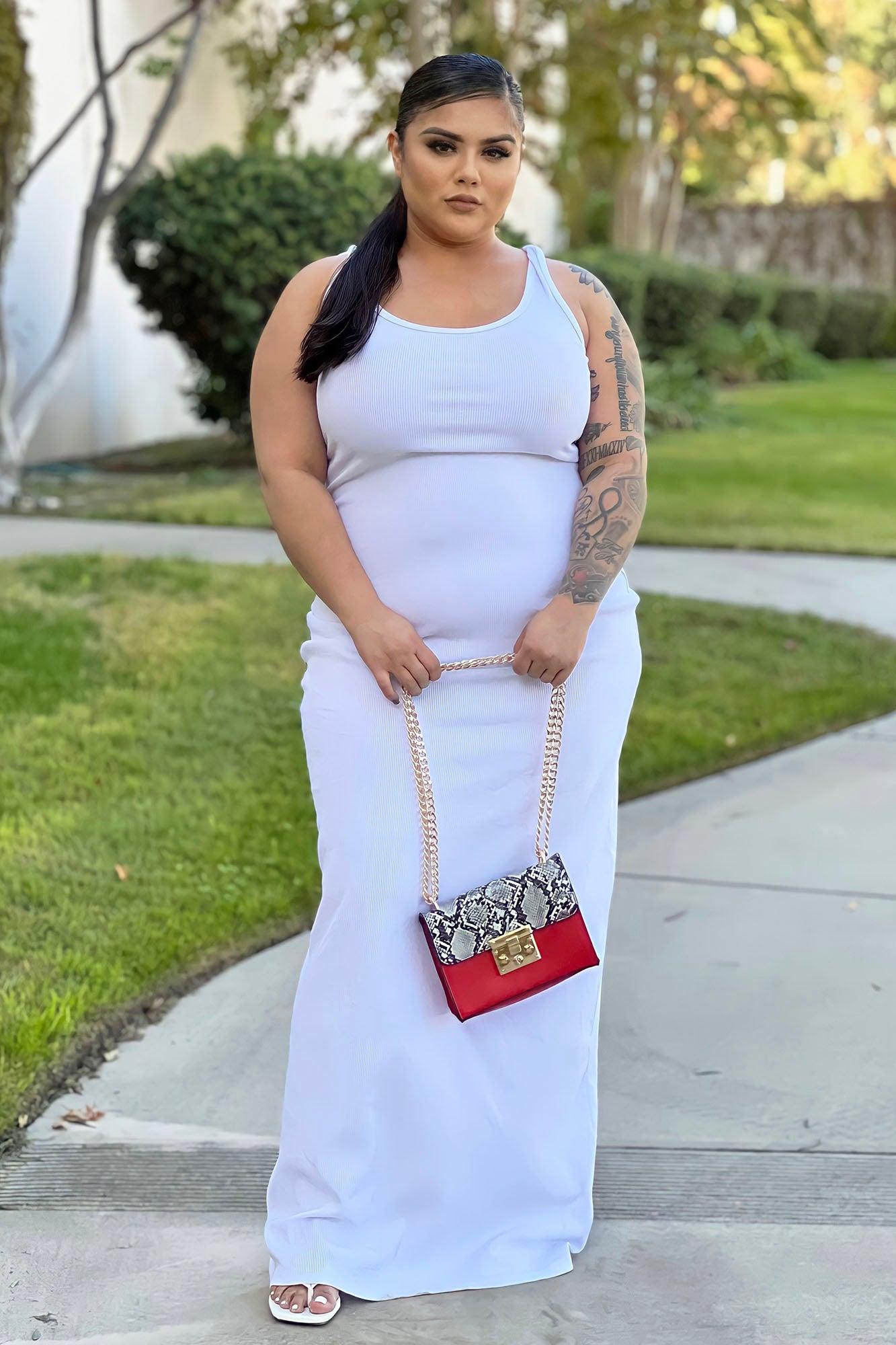 Mulberry Street Maxi Dress - White Product Image