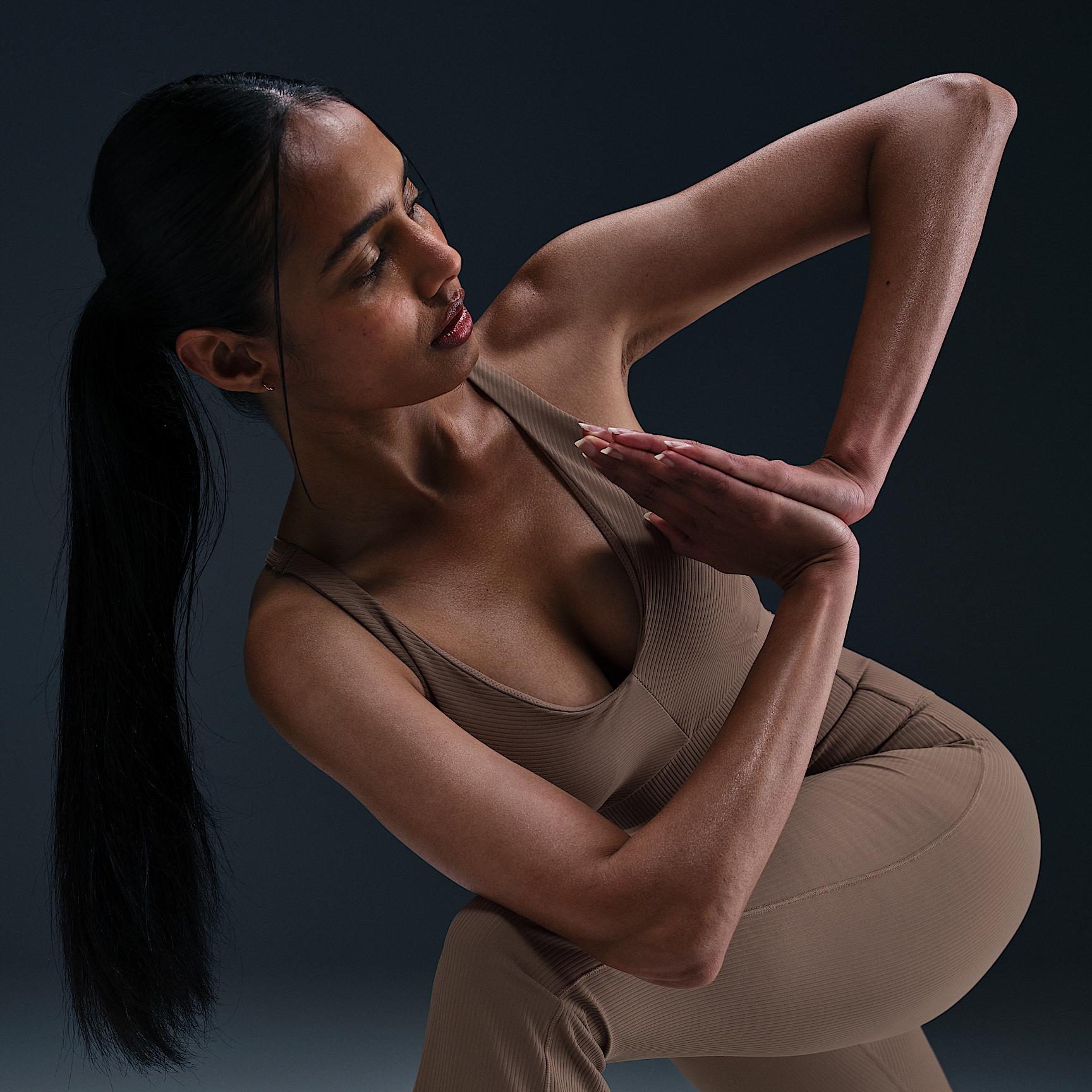 Nike Women's Zenvy Rib Light-Support Padded Sports Bra Product Image