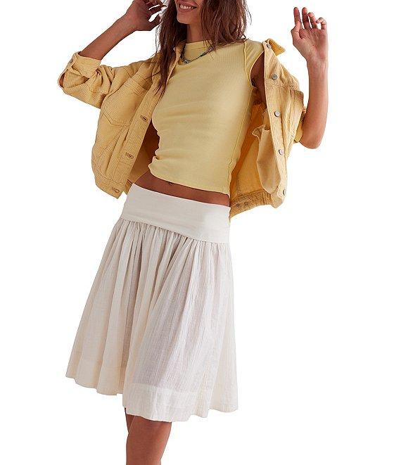 Free People Ever Had Crew Neck Short Sleeve Knit Tee Product Image