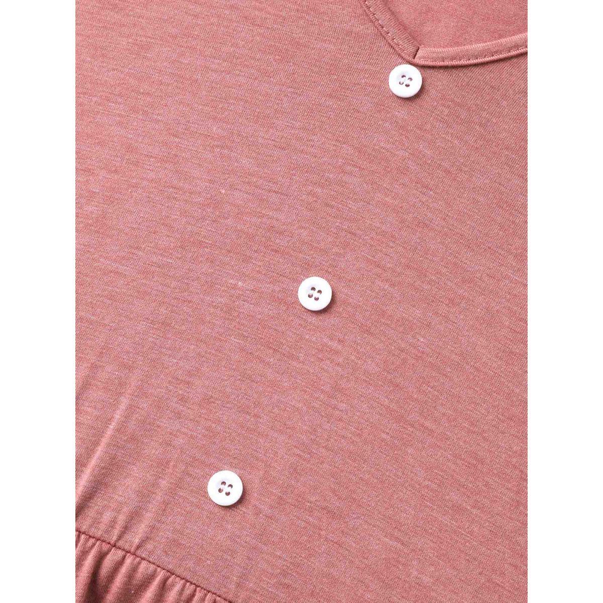 Plus Size Stretchy Waist Lace Pockets Midi Dress DustyPink Women Elegant Woven ribbon&lace trim Knit Dresses Bloomchic 12/L Product Image