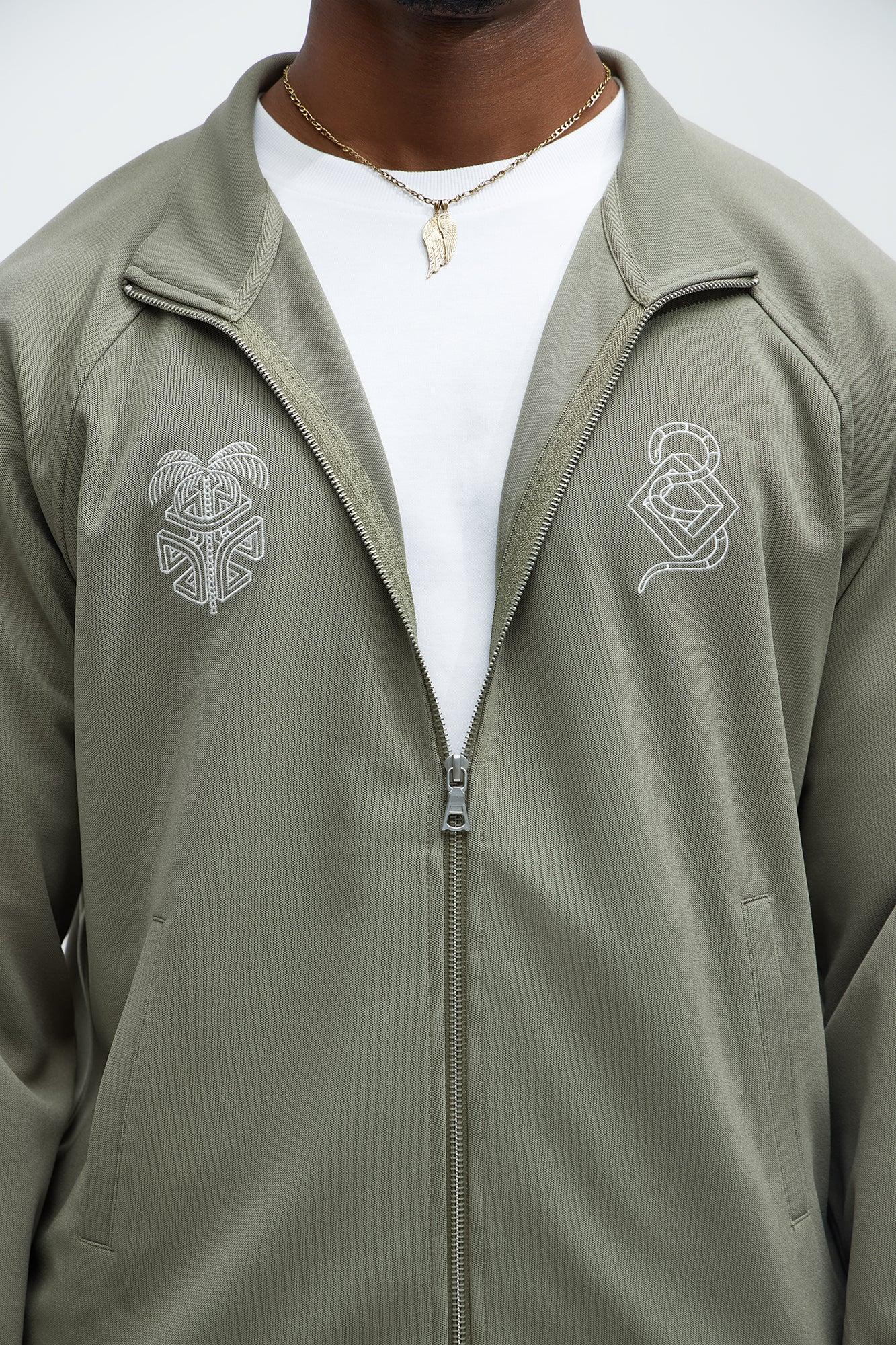 Bliss Track Jacket - Green Product Image