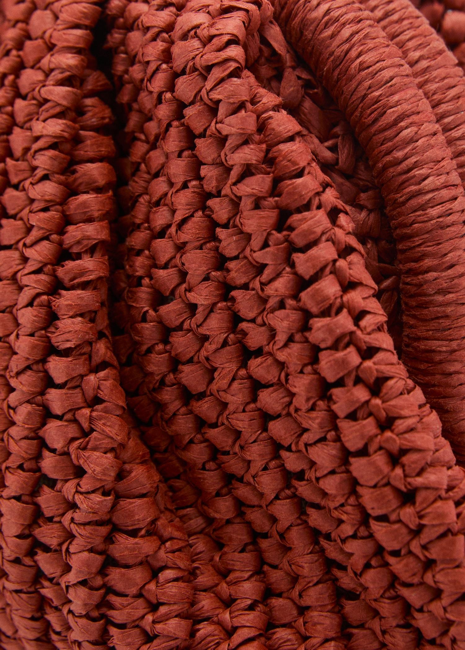 Natural fibre handbag - Women | MANGO USA Product Image