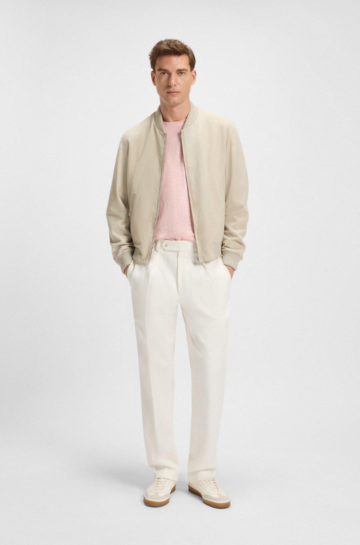 BOSS - BECKHAM x BOSS trousers in stretch cotton - White Product Image