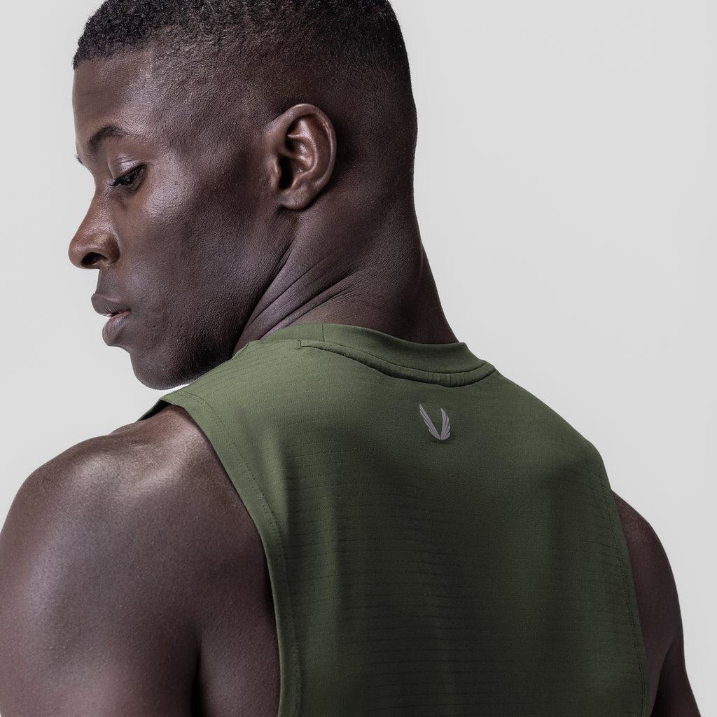 0837. 3D-Lite® 2.0 Lycra® Muscle Tank - Olive "RP" Product Image