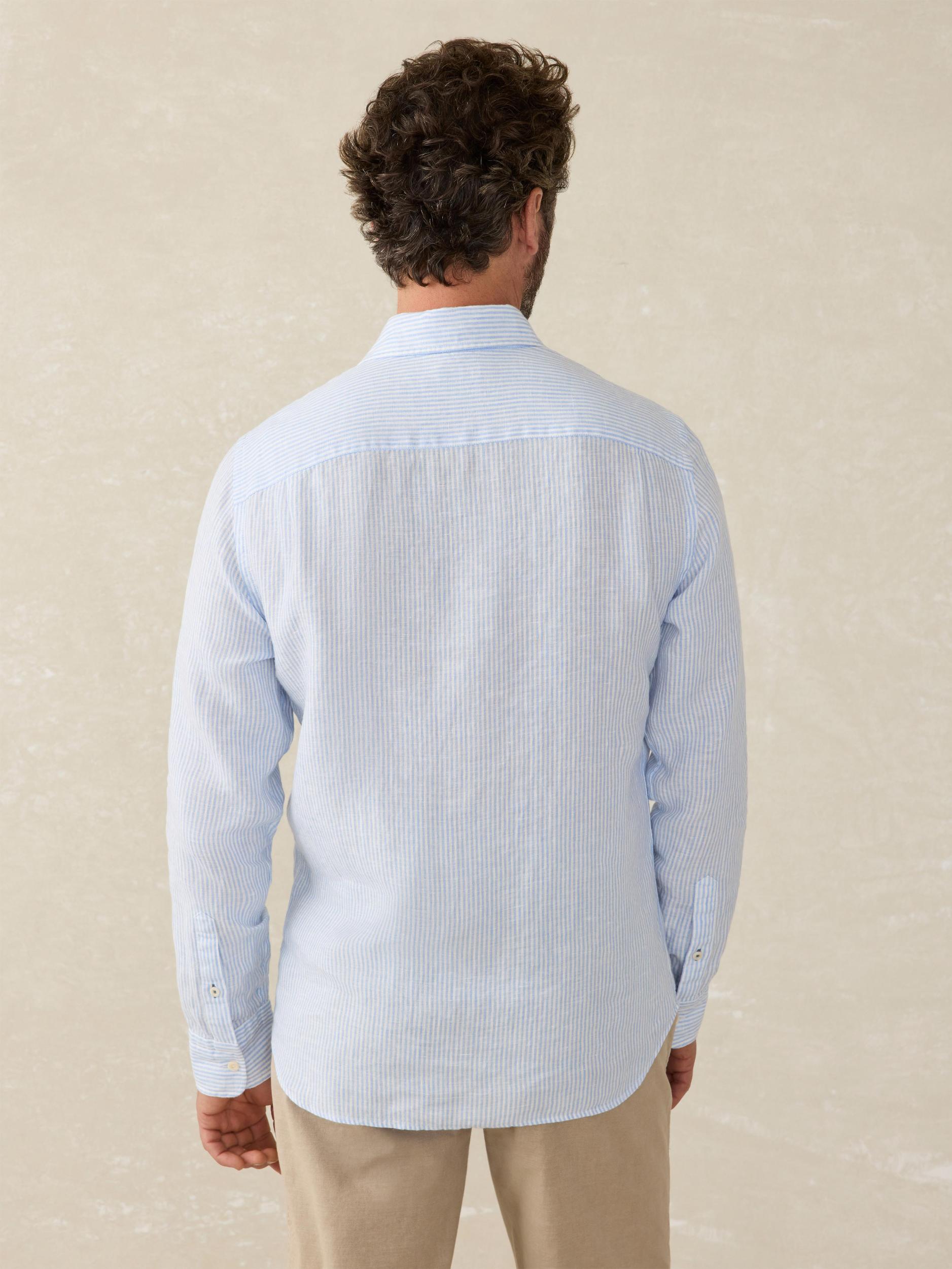 Laguna Linen Shirt - Summer Classic Stripe Male Product Image