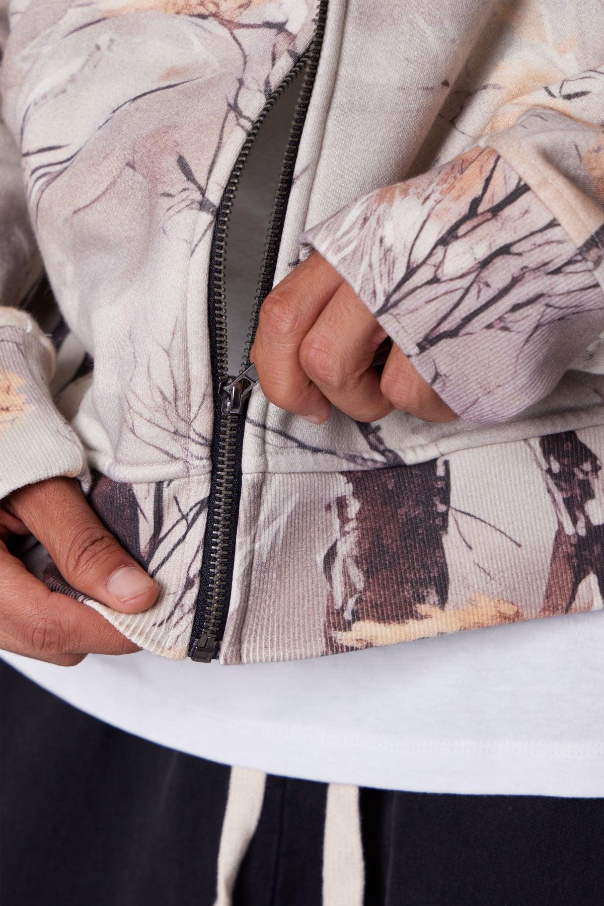 Full Zip Hoodie - Snow Camo Product Image