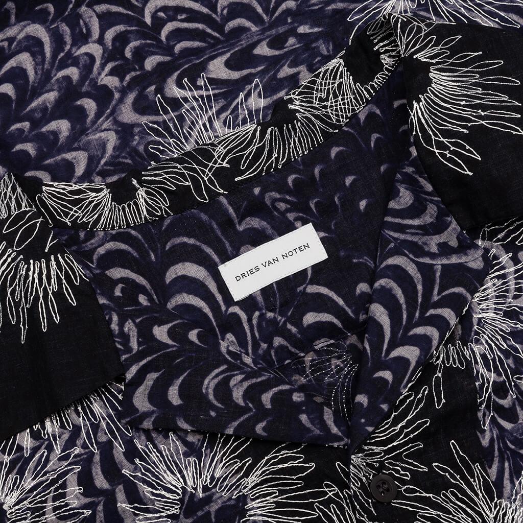 Carltone Emb 1162 M.W. Shirt - Navy Male Product Image