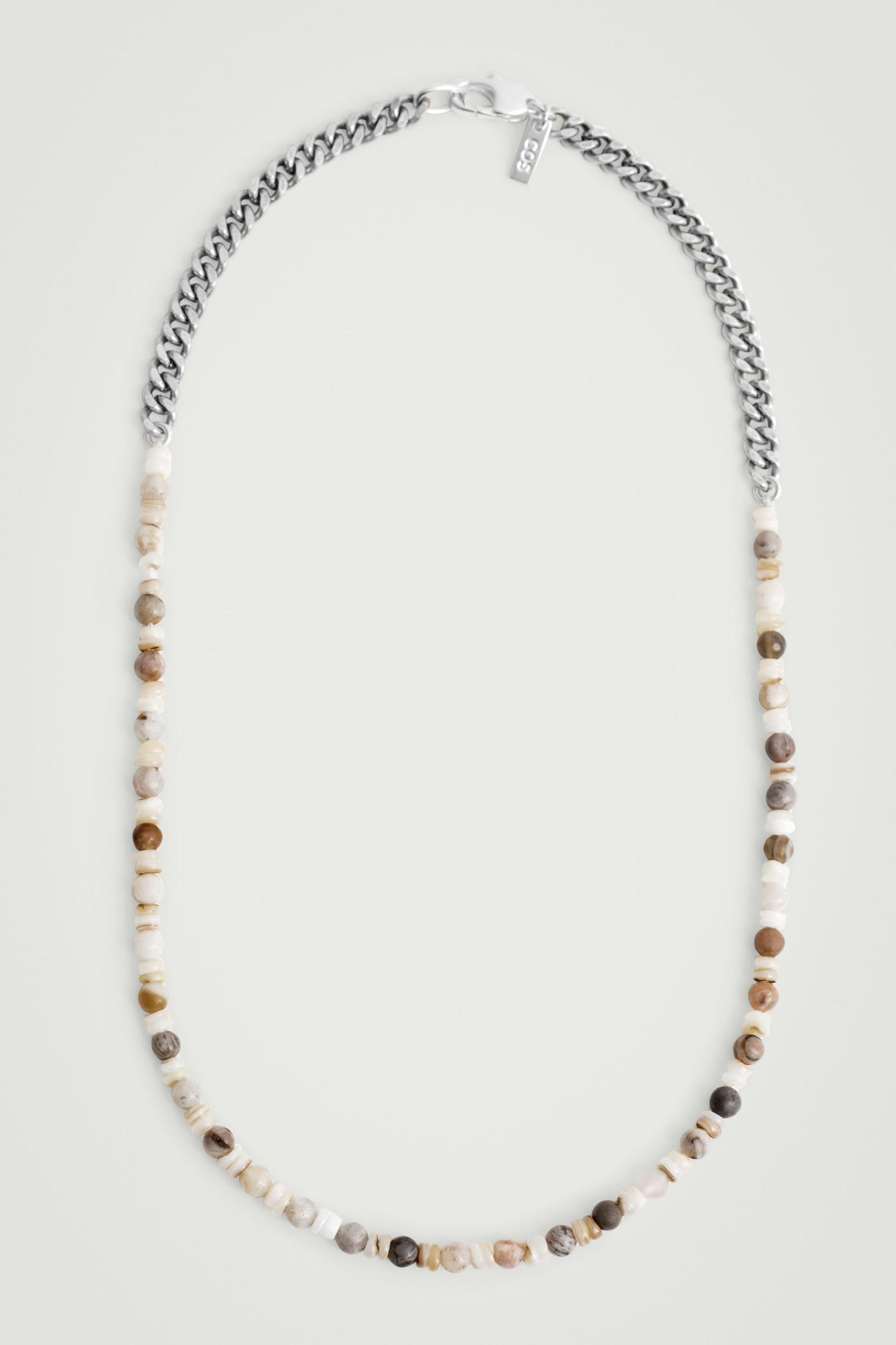 SEMI PRECIOUS STONE CHAIN NECKLACE Product Image
