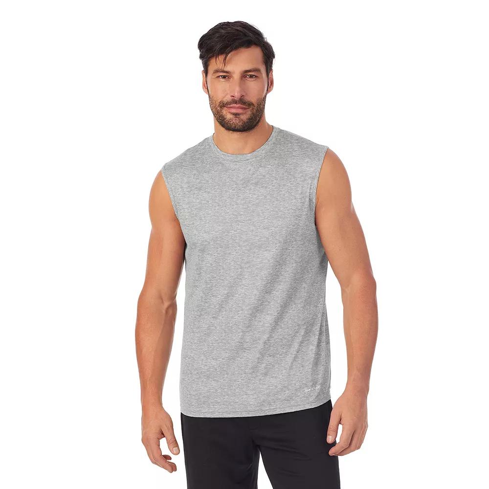Men's Cuddl Duds® Far-Infrared Sleep Enhance Sleeveless Pajama Shirt, Size: Large, Grey Gray Product Image