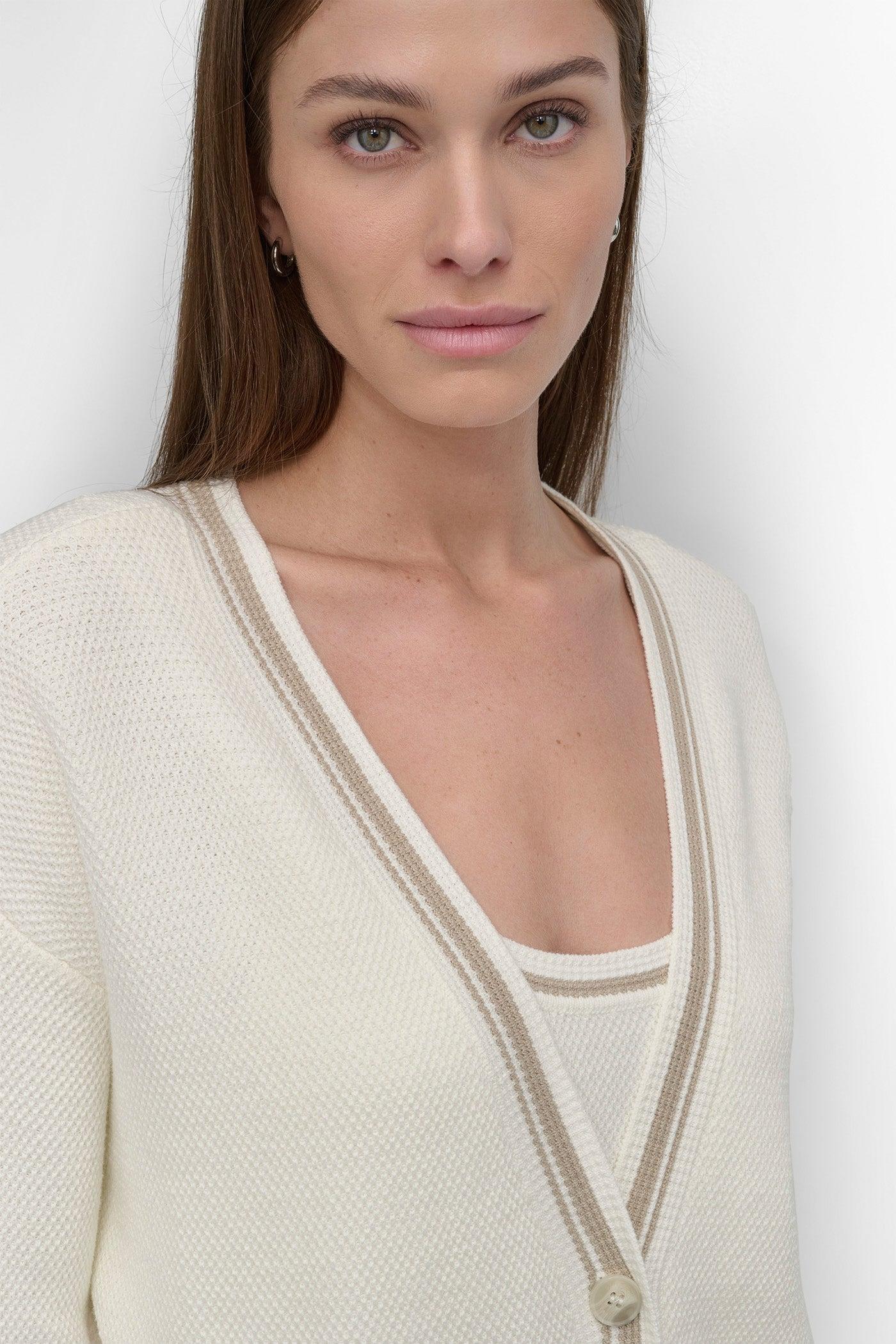 COURT CARDIGAN WITH LOGO PATCH AND POCKETS Product Image