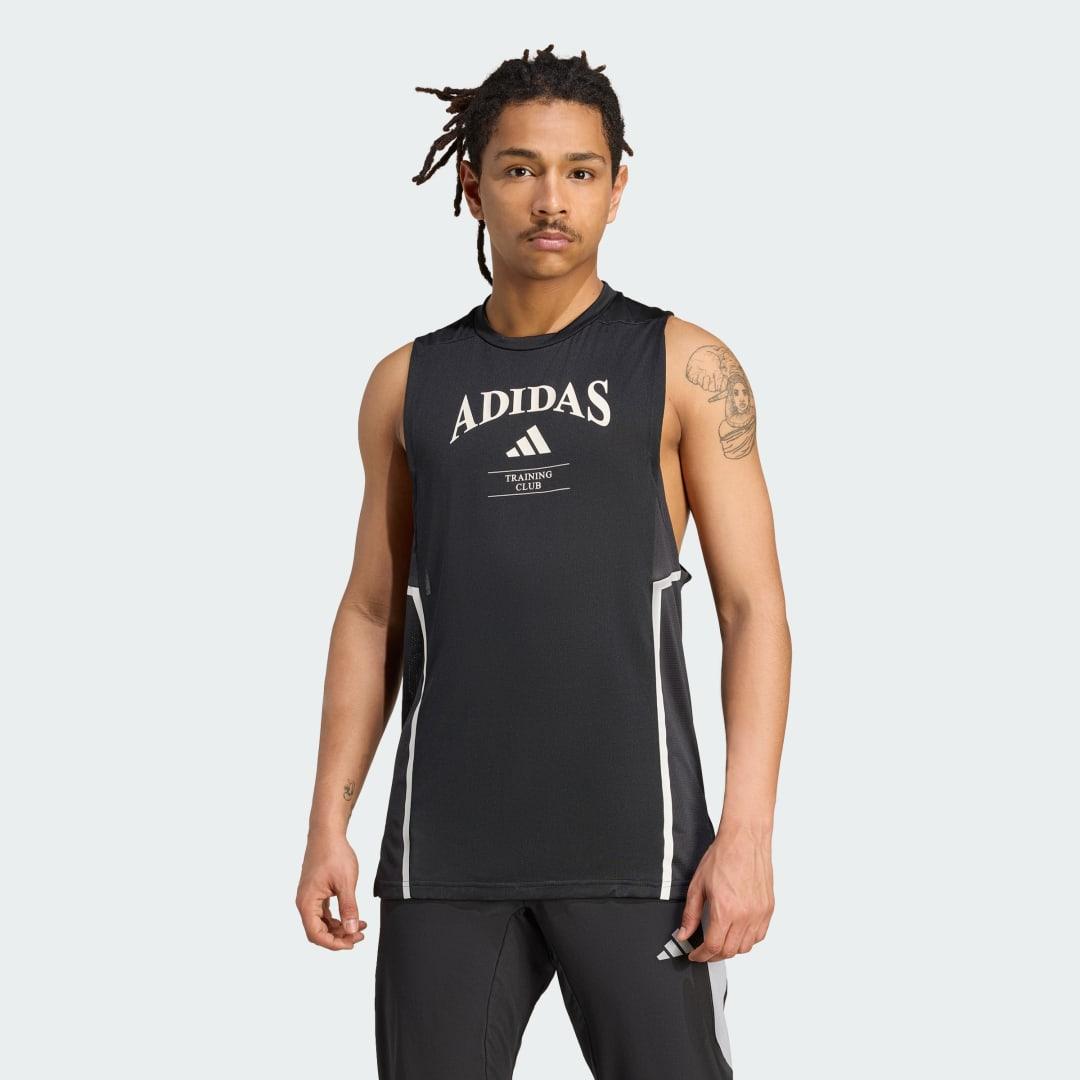 adidas Designed-for-Training Legacy Tank Top Dark Blue S Mens Product Image