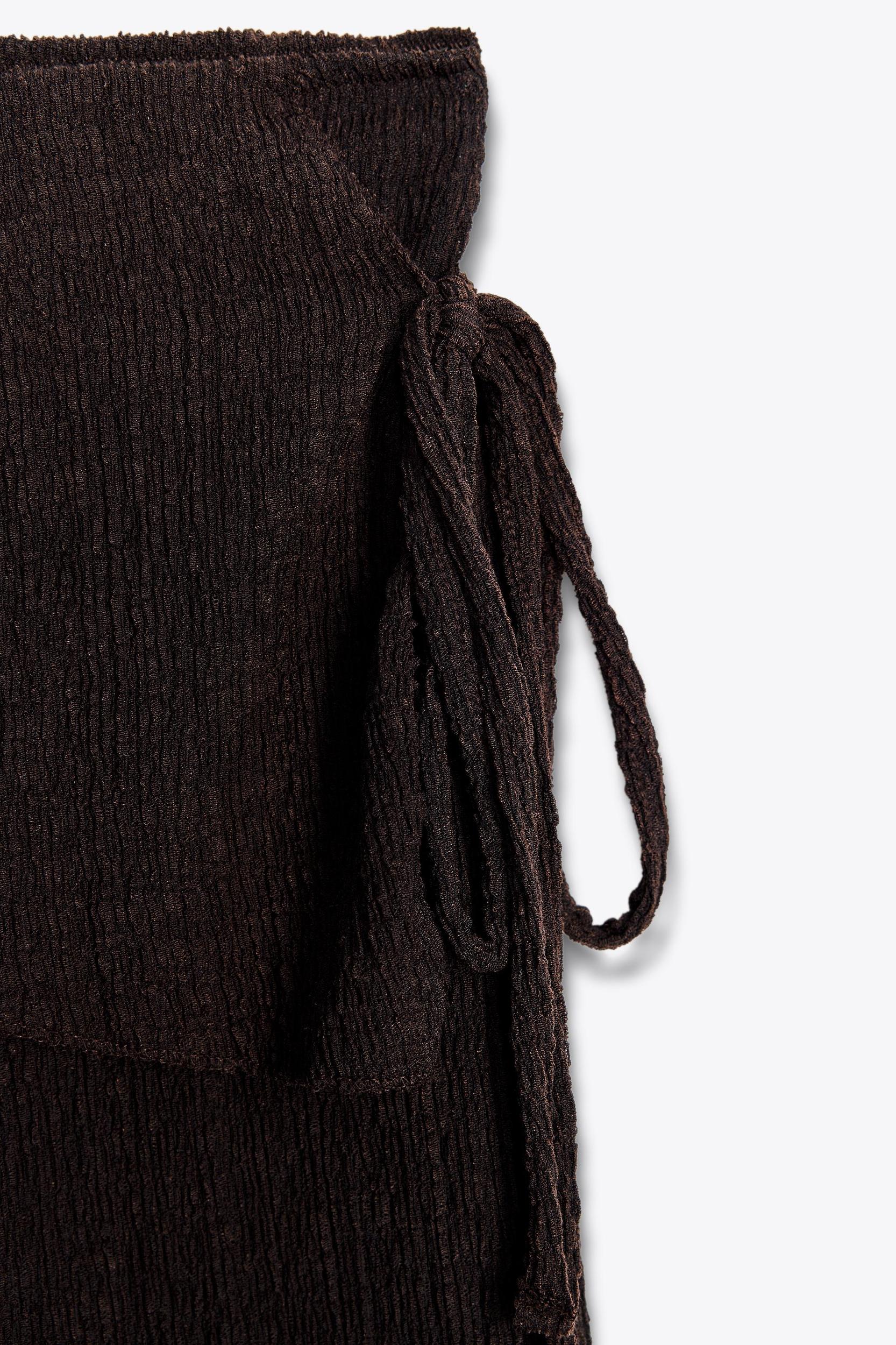 TEXTURED TIE SARONG PANTS Product Image