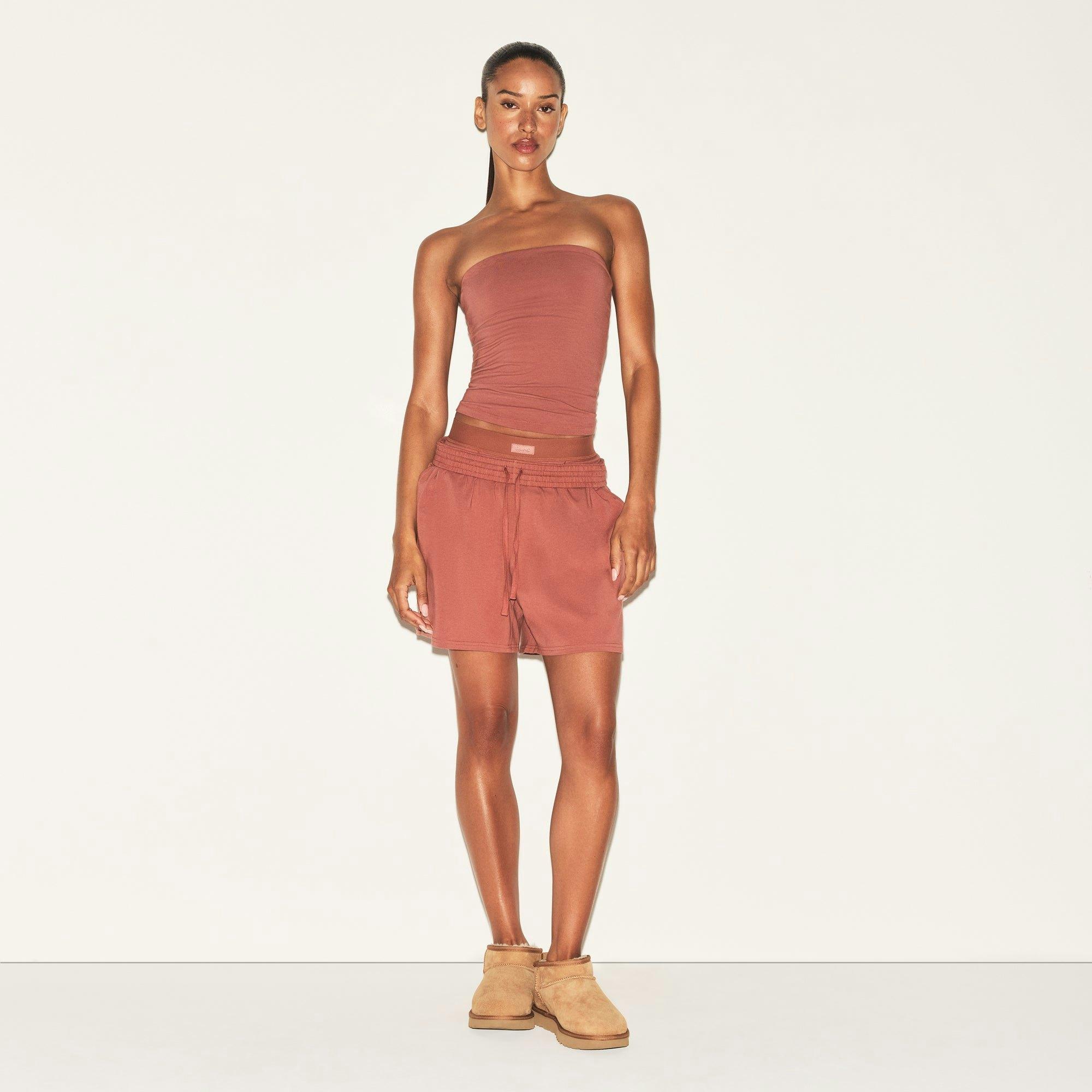 COTTON JERSEY CLASSIC SHORT | REDWOOD Product Image