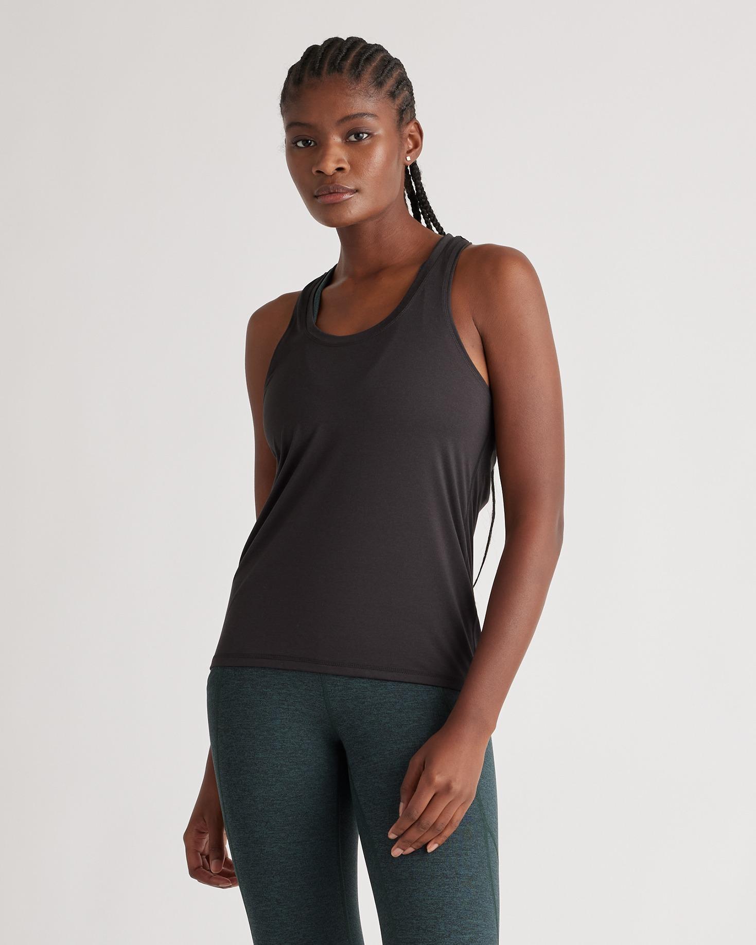Quince | Women's Flowknit Breeze Racerback Tank Top Recycled Poly with Stretch Product Image