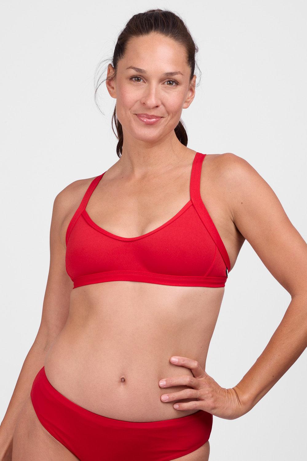 Kathleen Bikini Top - Red Female Product Image