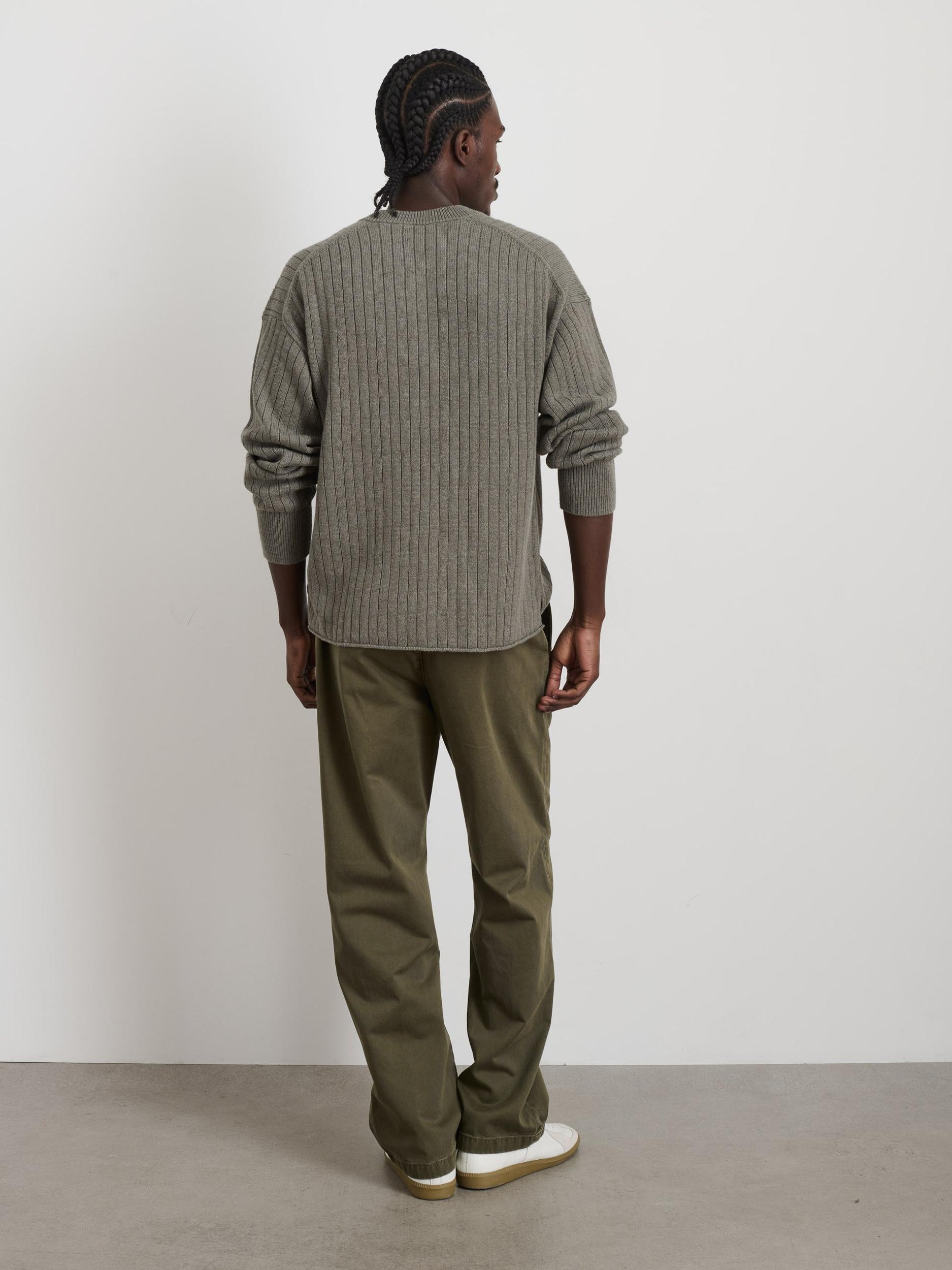 Sawyer Ribbed Henley Sweater Product Image