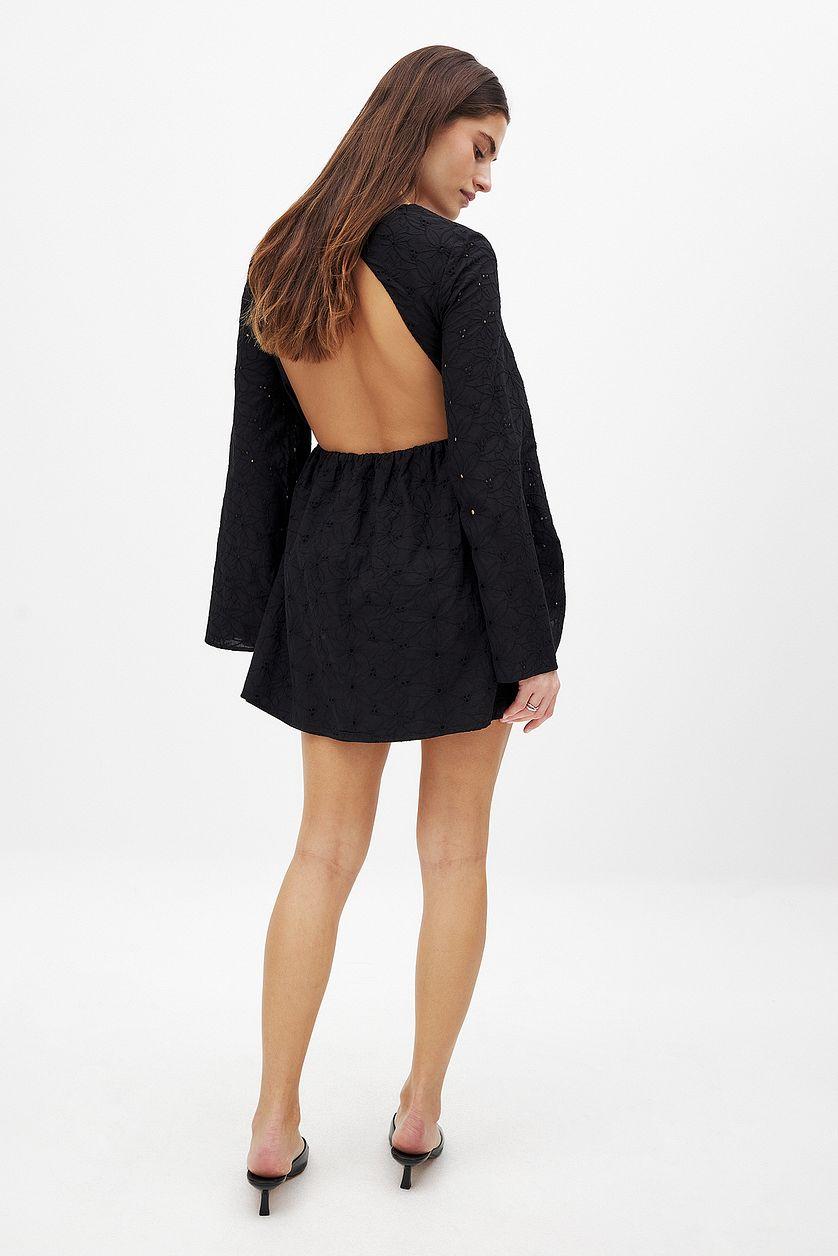 Anglaise Trumpet Sleeve Mini Dress Product Image